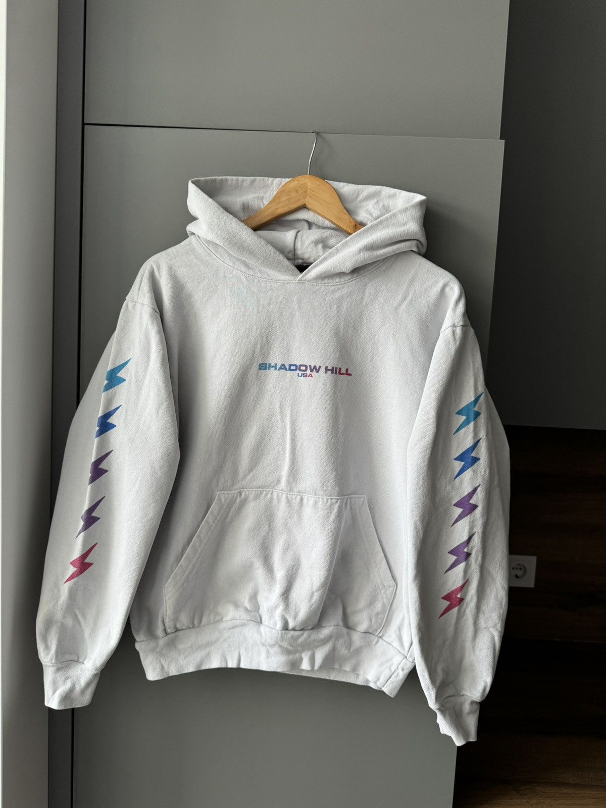 Shadow hill white hoodie hotsell