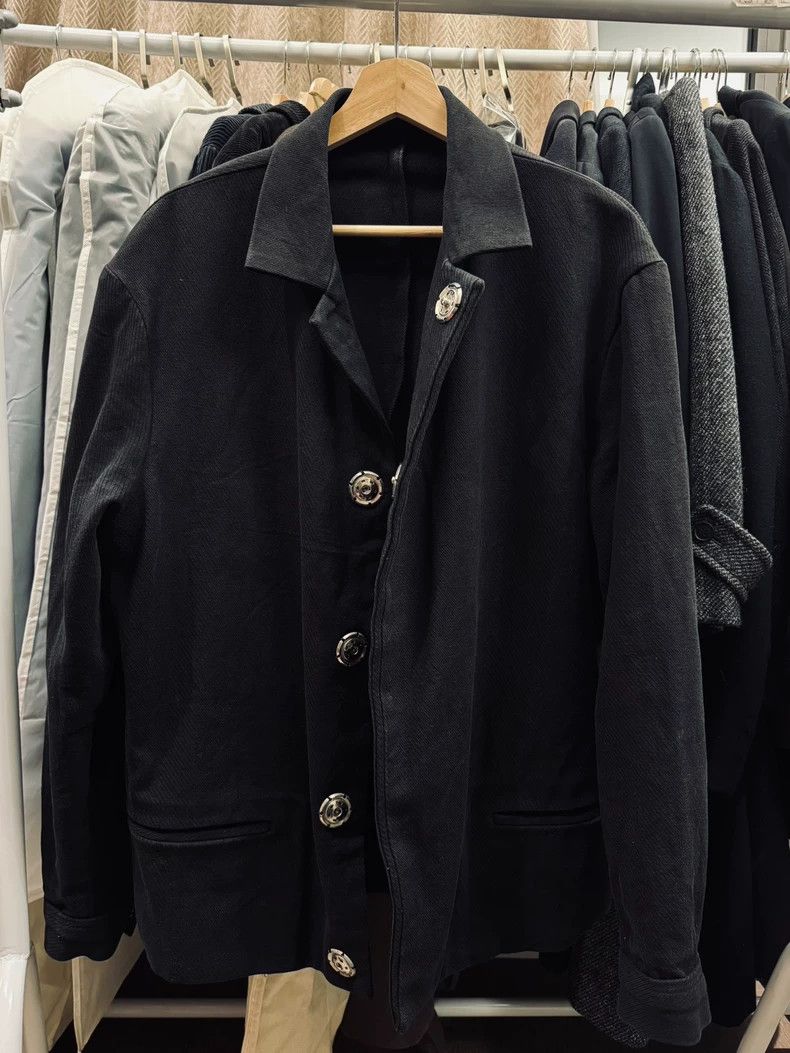 Yohji Yamamoto yohji yamamoto 96SS tweed and junior denim jacket 2505-Next Size US M / EU 48-50 / 2 - 1 Thumbnail