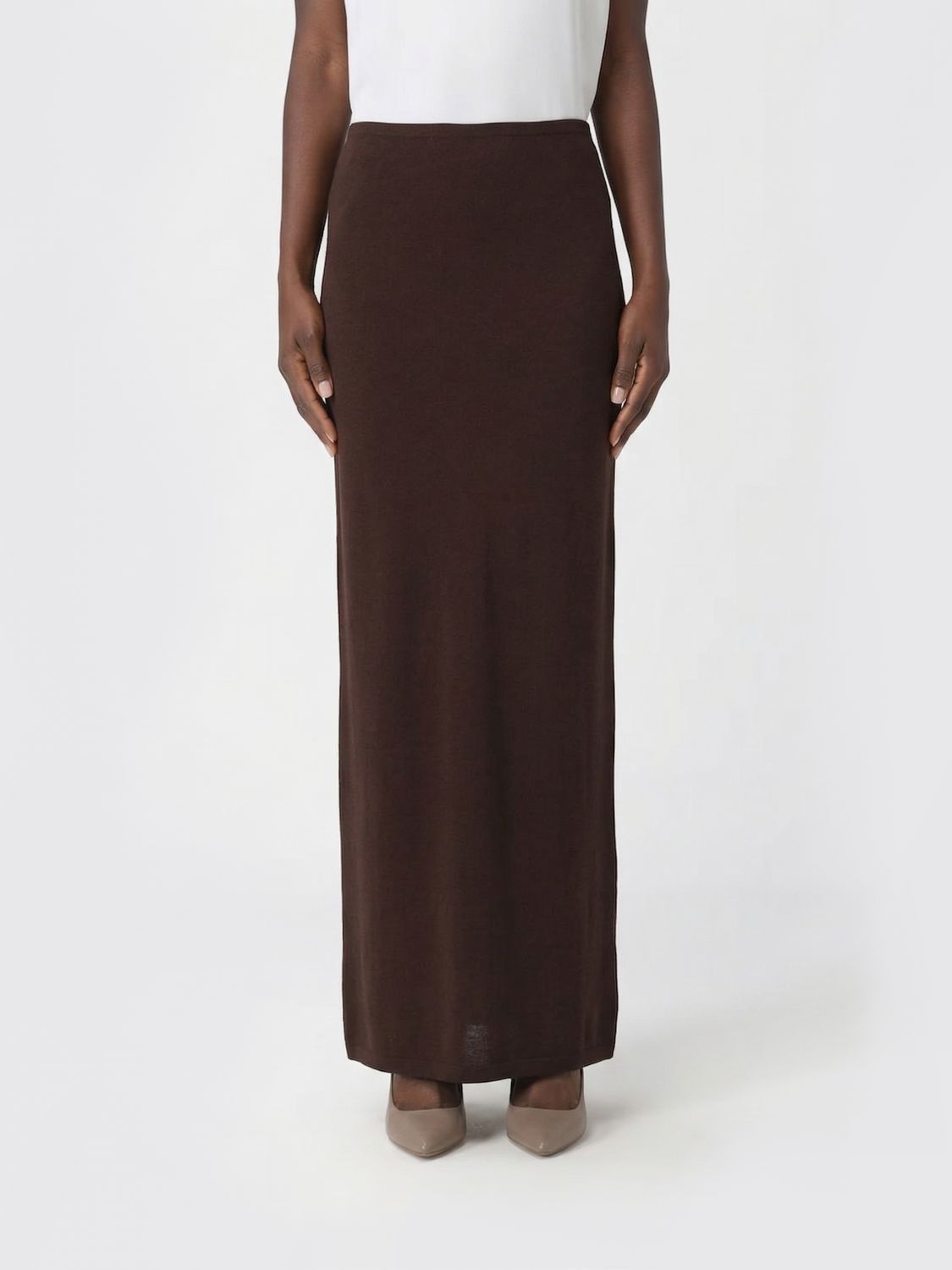 Brunello Cucinelli Brunello Cucinelli Skirt Woman Brown Size 28" / US 6 / IT 42 - 1 Thumbnail