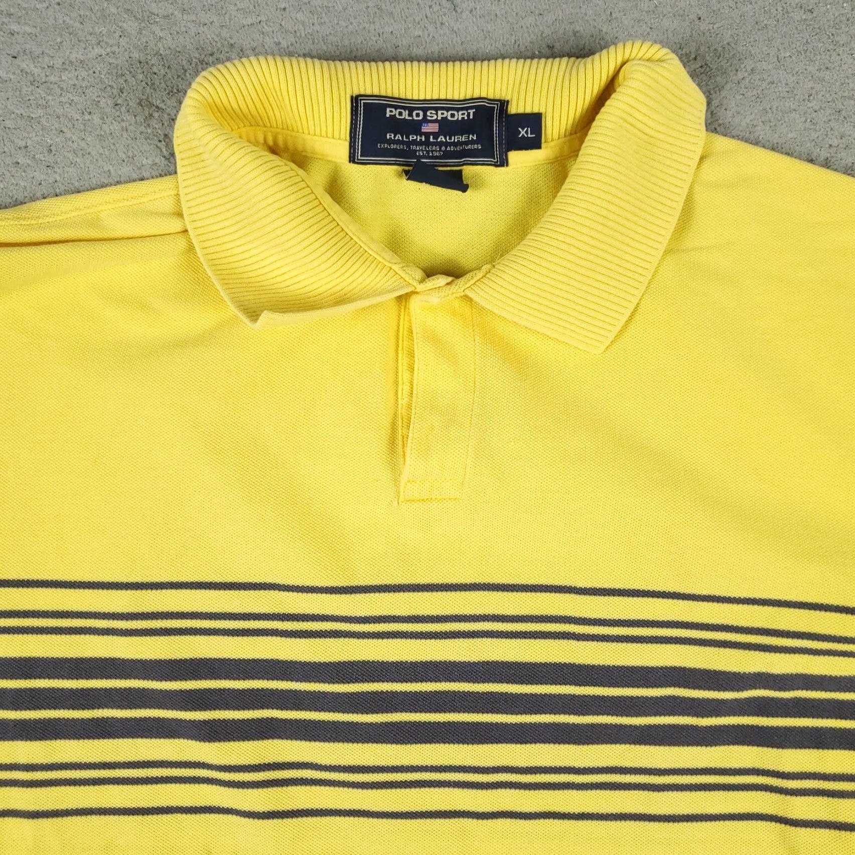 Ralph Lauren Ralph Lauren Polo Shirt Mens XL Yellow Pony Casual Short Sleeve Polo Shirt Adult XL Yellow Ralph Lauren Brand Polo Shirt Men Size US XL / EU 56 / 4 - 2 Thumbnail