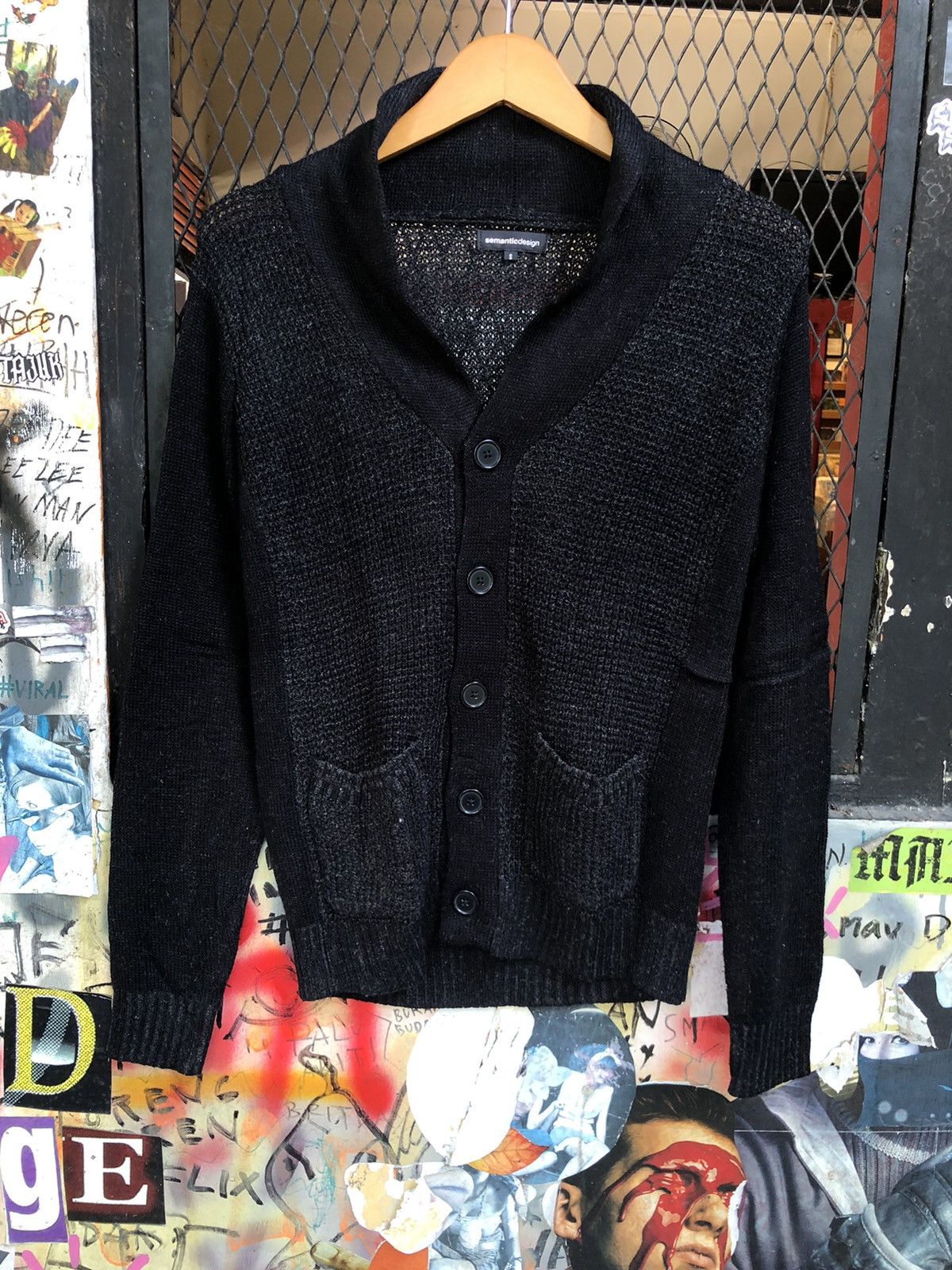 Japanese Brand × semanticdesign JAPANESE SEMANTIC DESIGN KNIT CARDI Size US M / EU 48-50 / 2 - 2 Thumbnail
