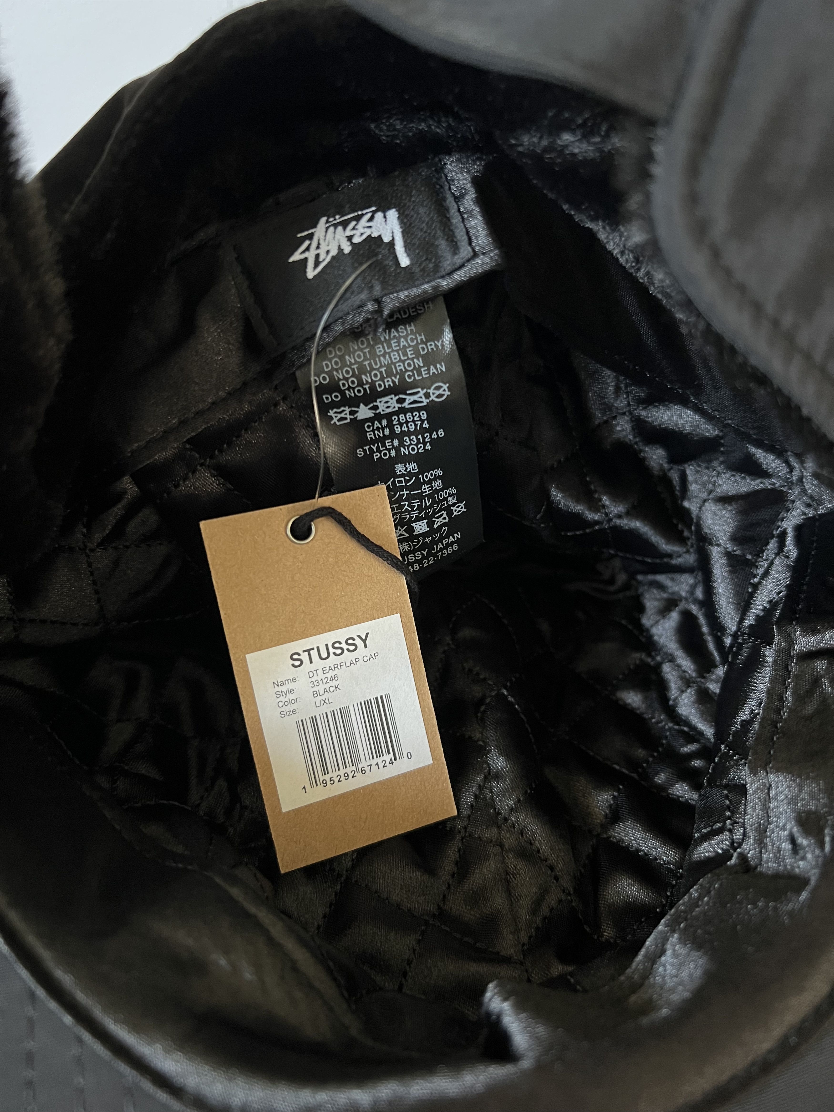 DENIM TEARS × Stussy L/XL Stussy Denim Tears Earflap Cap in Black Size ONE SIZE - 8 Thumbnail