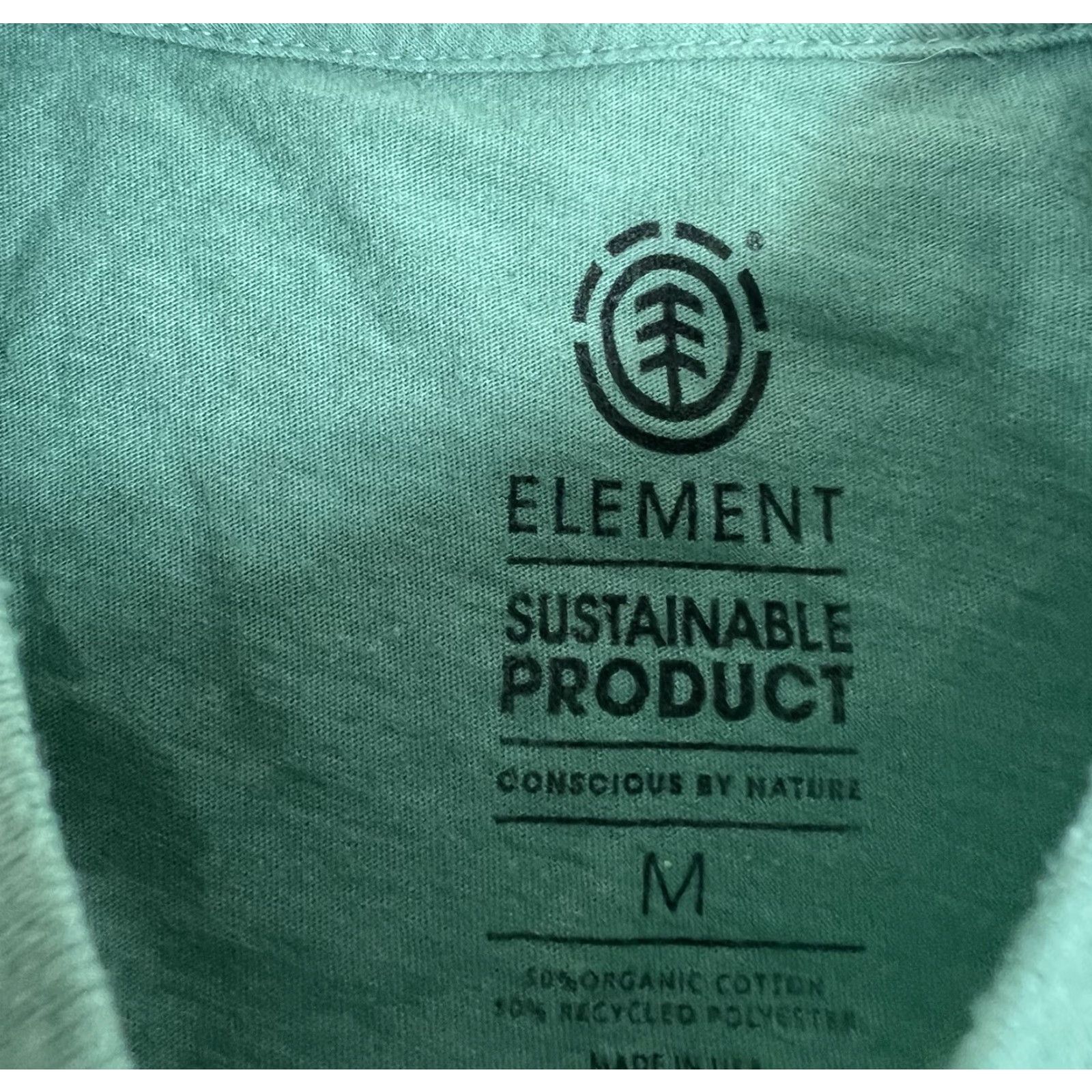 Element Element Mens T-Shirt Size M Green Fire Wind Water Earth Skate Shirt Medium} Size US M / EU 48-50 / 2 - 5 Thumbnail