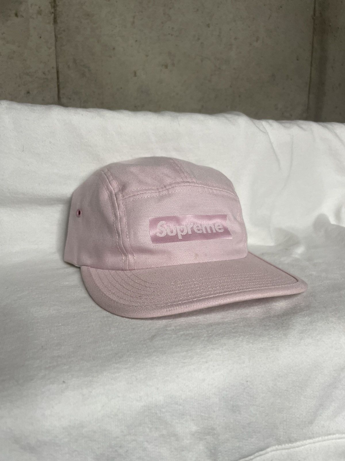 Supreme Rare 5 Panel Salmon Pink Supreme Cap Hat Adjustable Unisex Size ONE SIZE - 2 Thumbnail