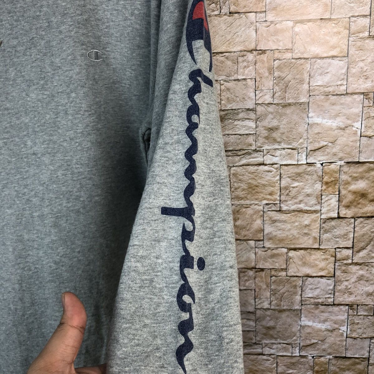 Champion Champion vintage Grey Sweatshirt #A381 Size US L / EU 52-54 / 3 - 10 Thumbnail