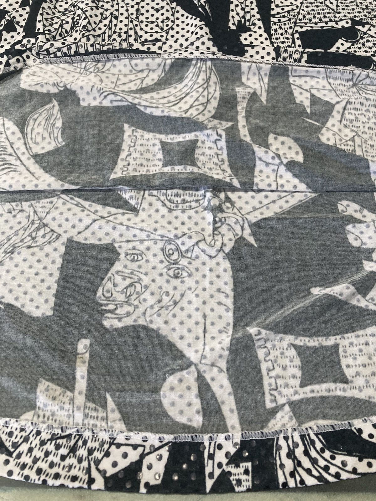 Japanese Brand 2000s Runway Graphic Halter Dress / Fairy Grunge Archive Size S / US 4 / IT 40 - 14 Thumbnail