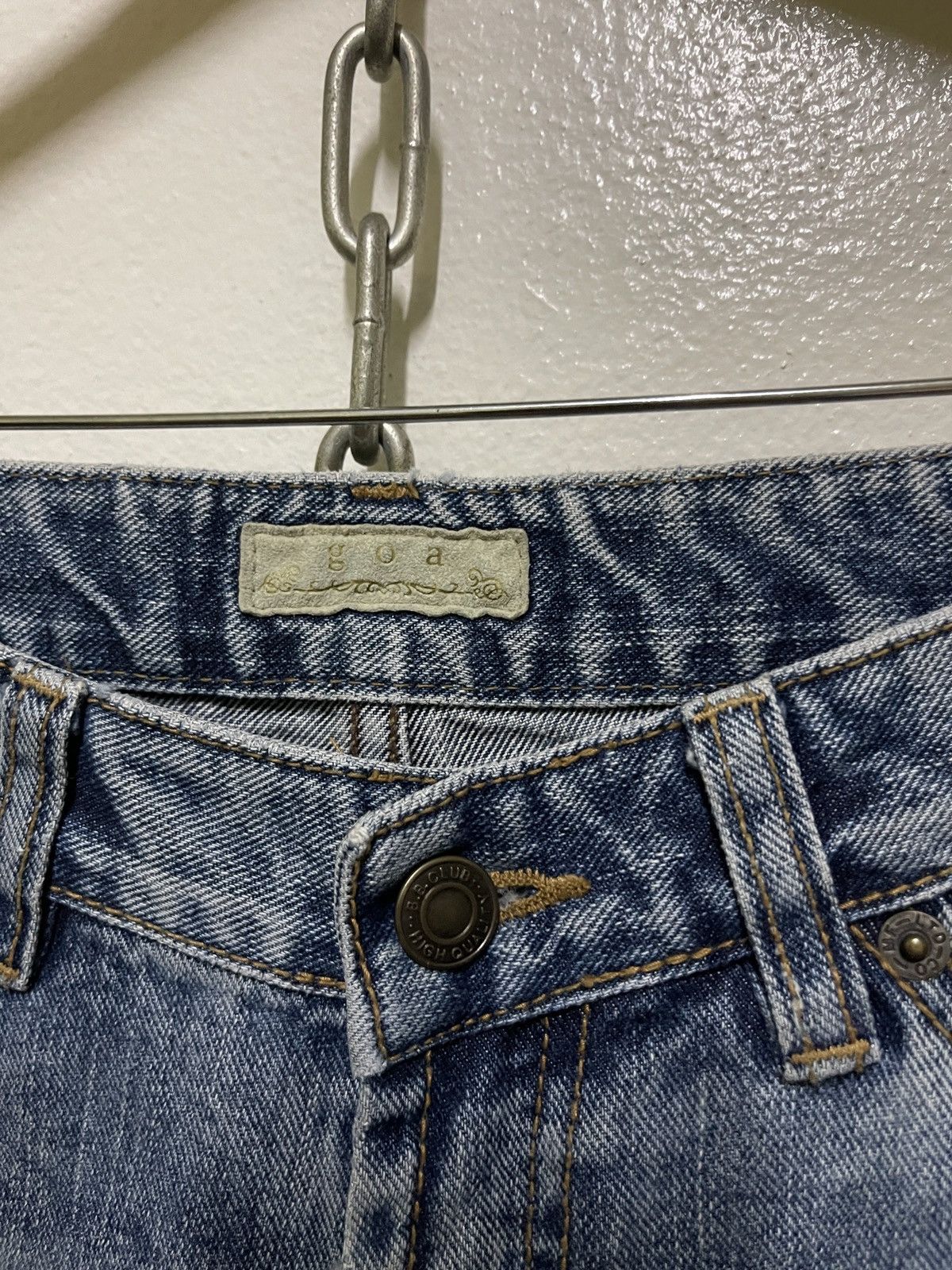 Japanese Brand GOA Distressed Flared Jeans Size 27" / US 4 / IT 40 - 8 Thumbnail
