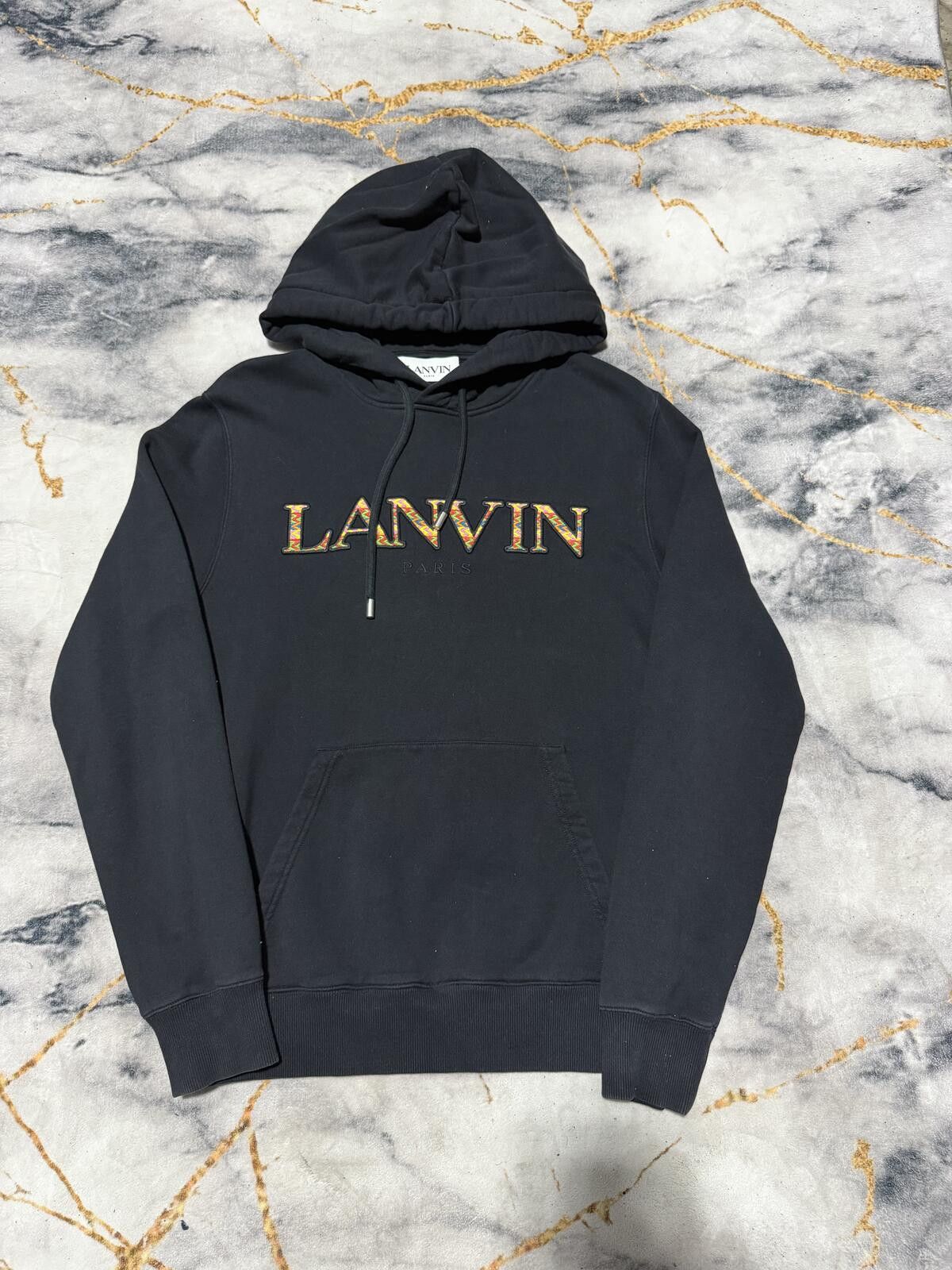 Lanvin Lanvin Embroidered Logo Hoodie - Sz Small Size US S / EU 44-46 / 1 - 1 Thumbnail
