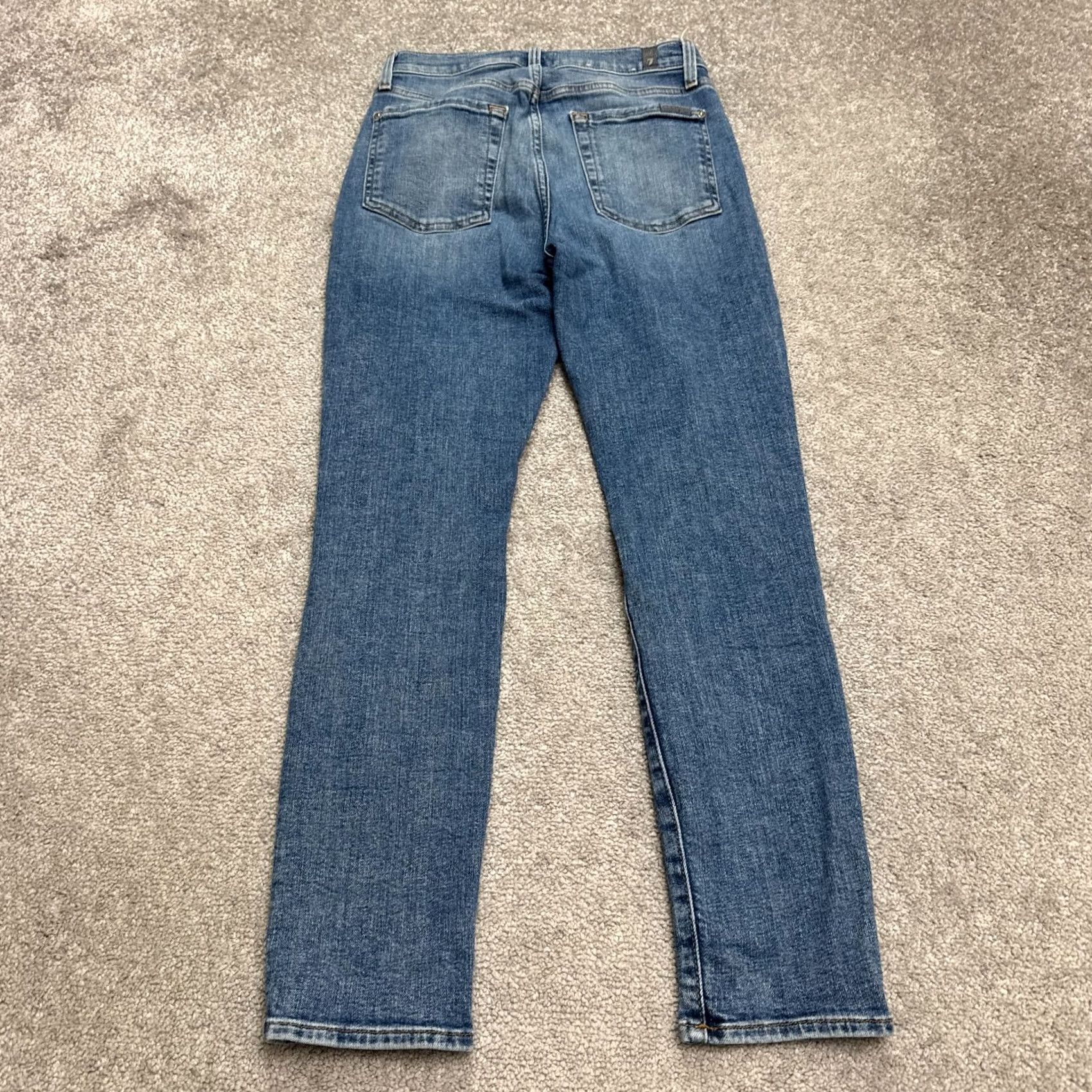 7 For All Mankind 7 For All Mankind Jeans High Waist Skinny Distressed Denim Blue 26 Womens Regular Inseam 27 Holiday City Streetwear 7 For All Mankind Womens Jeans Size 26" / US 2 / IT 38 - 2 Thumbnail