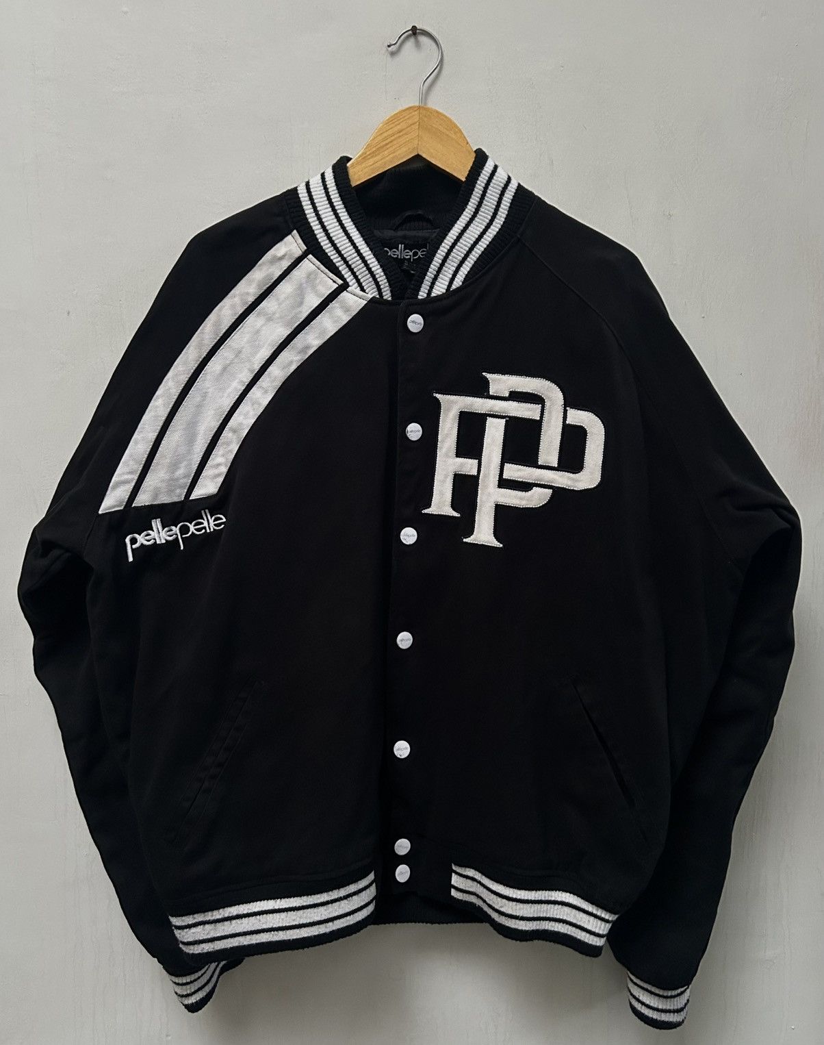 Vintage 90s Pelle Pelle Varsity Jacket Size US XL / EU 56 / 4 - 2 Thumbnail