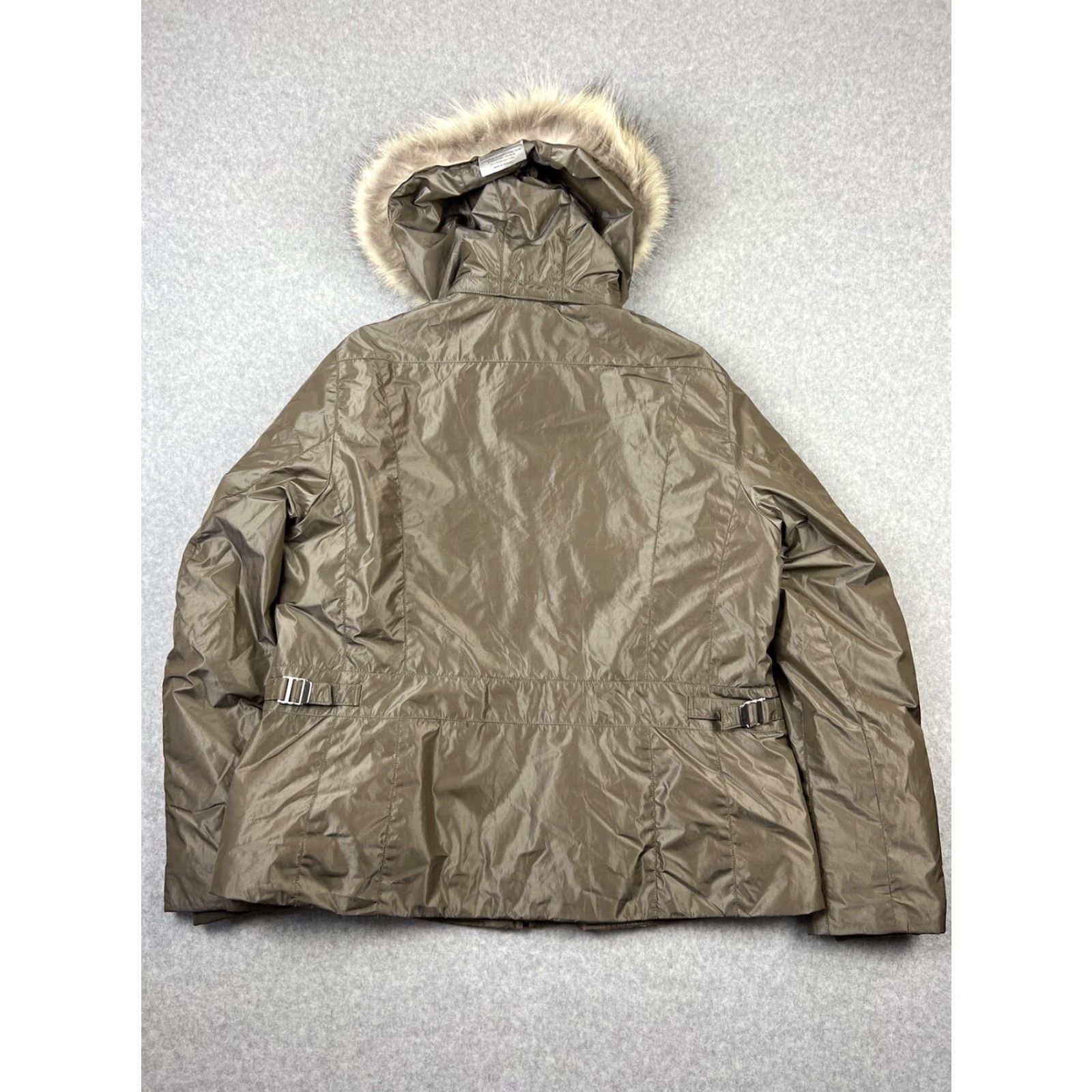 Bogner VINTAGE Bogner Jacket Womens M Beige Embellished Coyote Fur Ski Down Puffer Jacket Womens Size M / US 6-8 / IT 42-44 - 2 Thumbnail