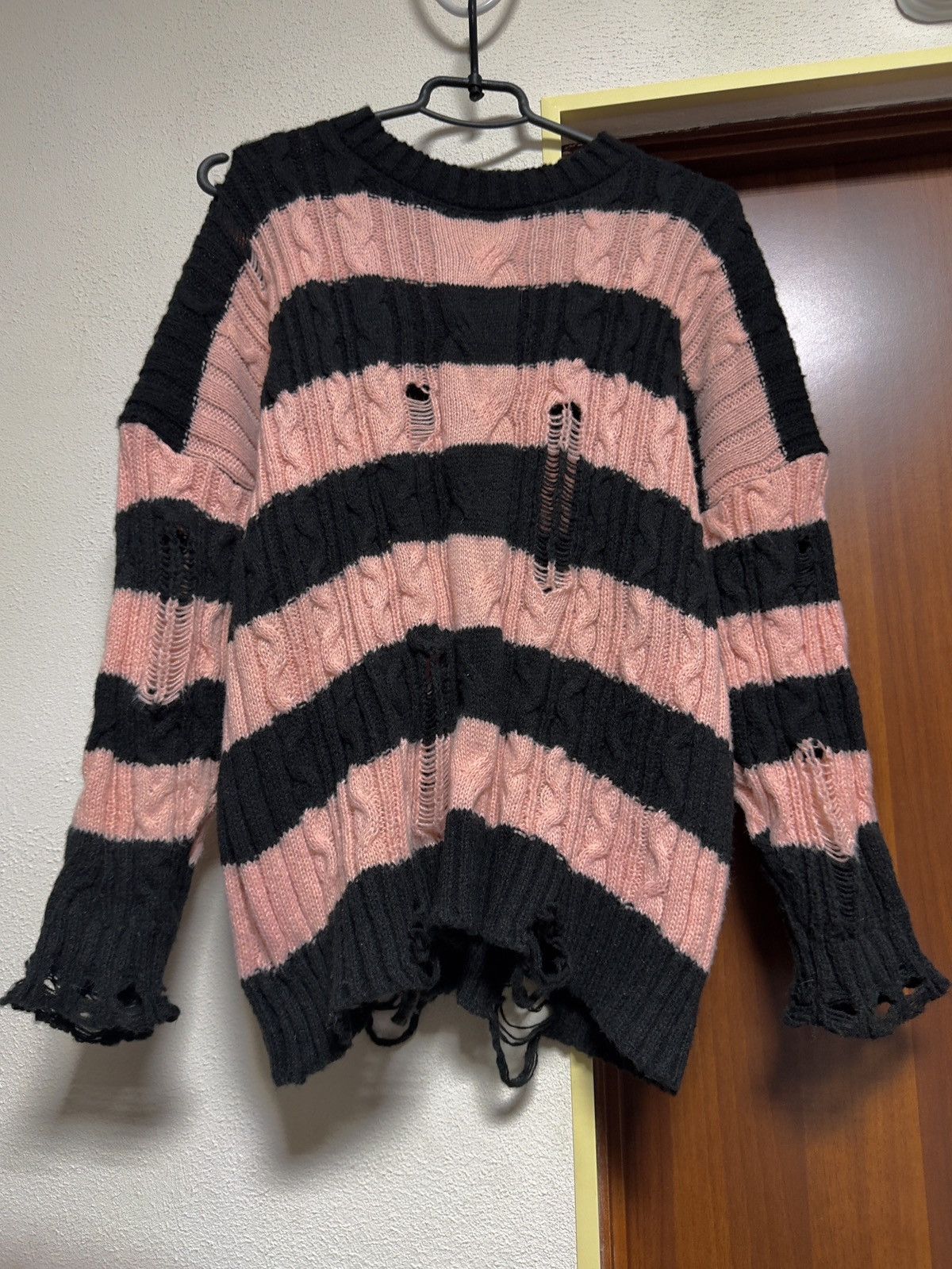 Japanese Brand × Junya Watanabe Vintage Japanese Distressed Junya Watanabe Style Sweater Size US M / EU 48-50 / 2 - 1 Thumbnail