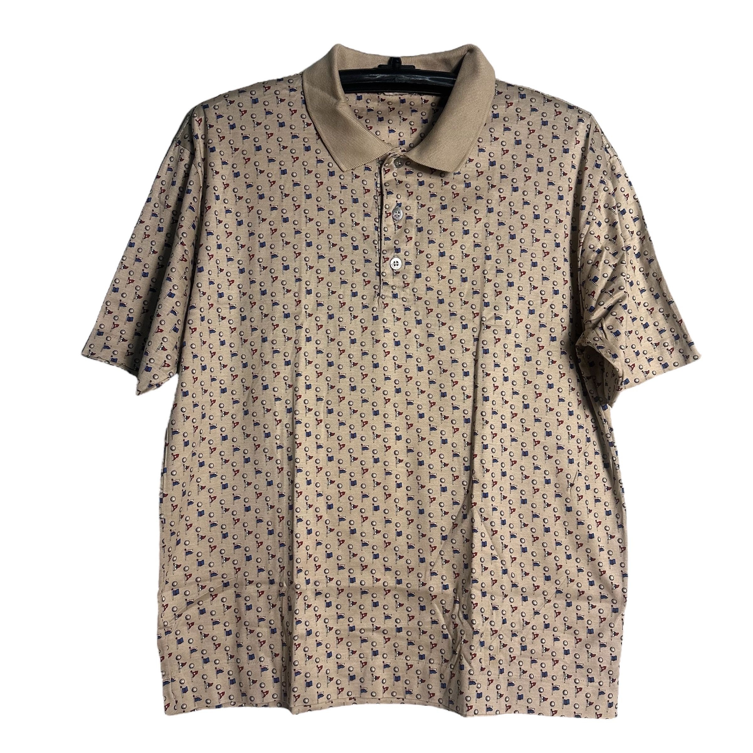 Salvatore Ferragamo 🔥RARE🔥Vintage Salvatore Ferragamo OVP Polo Shirt Size US L / EU 52-54 / 3 - 1 Thumbnail