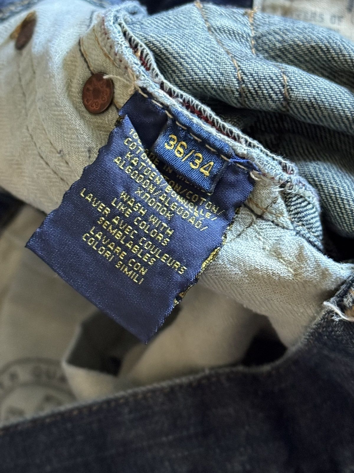 Polo Ralph Lauren Polo Ralph Lauren 36/34 denim pants jeans trousers vintage Size US 36 / EU 52 - 13 Thumbnail