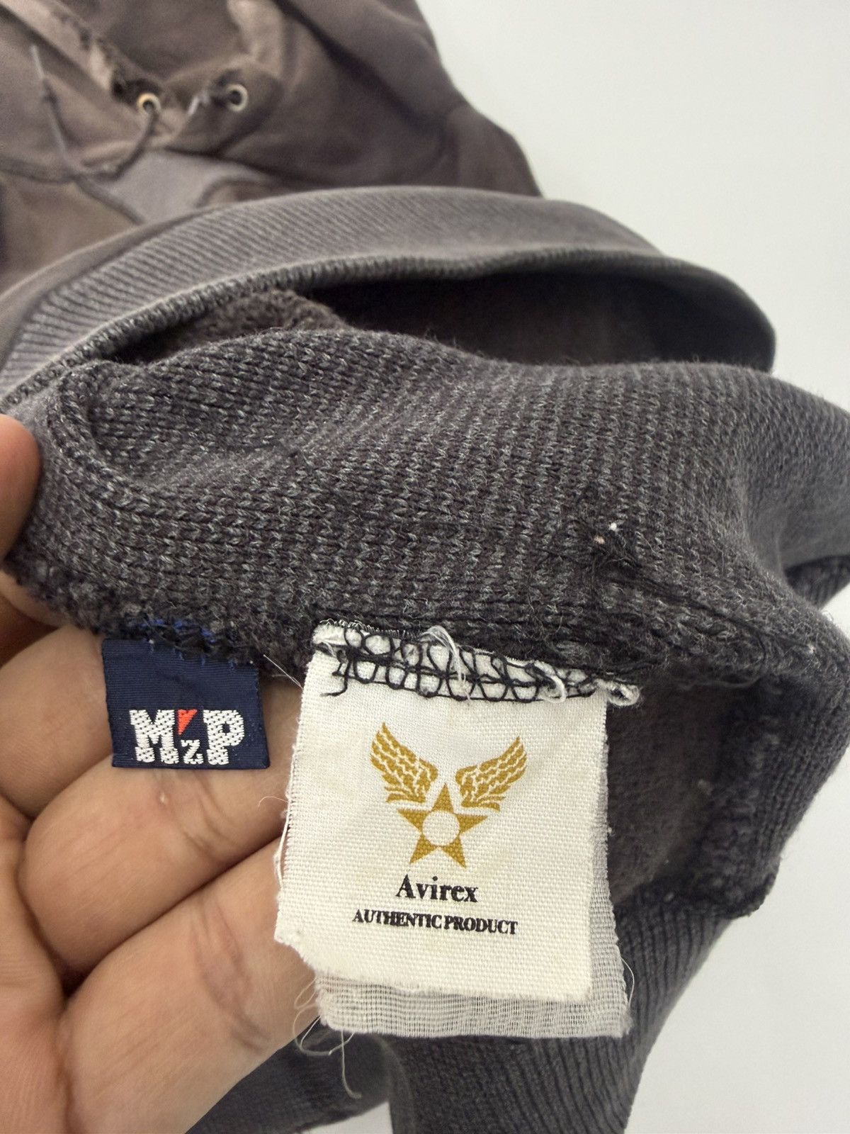 Avirex 🔥 Avirex LTD Athletic Discolored Crazy Distressed Hoodie -L Size US L / EU 52-54 / 3 - 11 Thumbnail