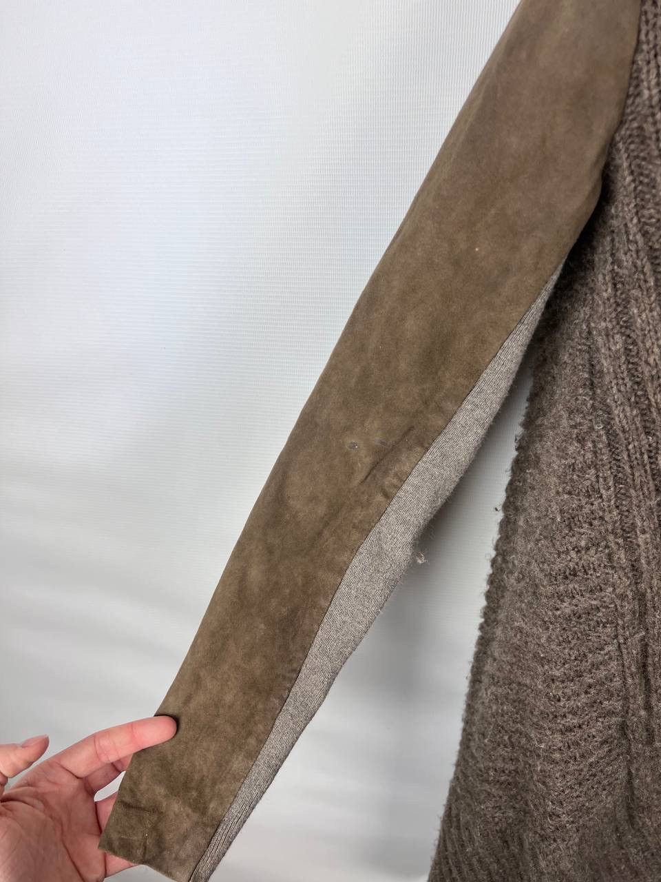 Allsaints Allsaints force cardigan leather wool woman size US 4 Size S / US 4 / IT 40 - 10 Thumbnail