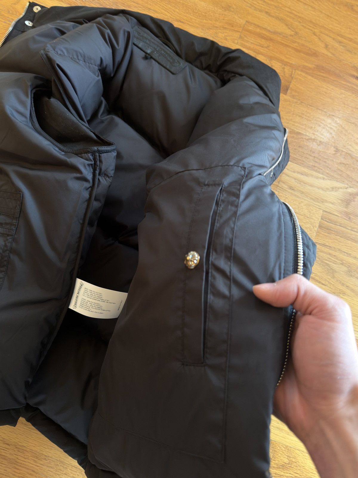 Chrome Hearts Chrome Hearts Monogram Puffer Vest Size US S / EU 44-46 / 1 - 6 Thumbnail