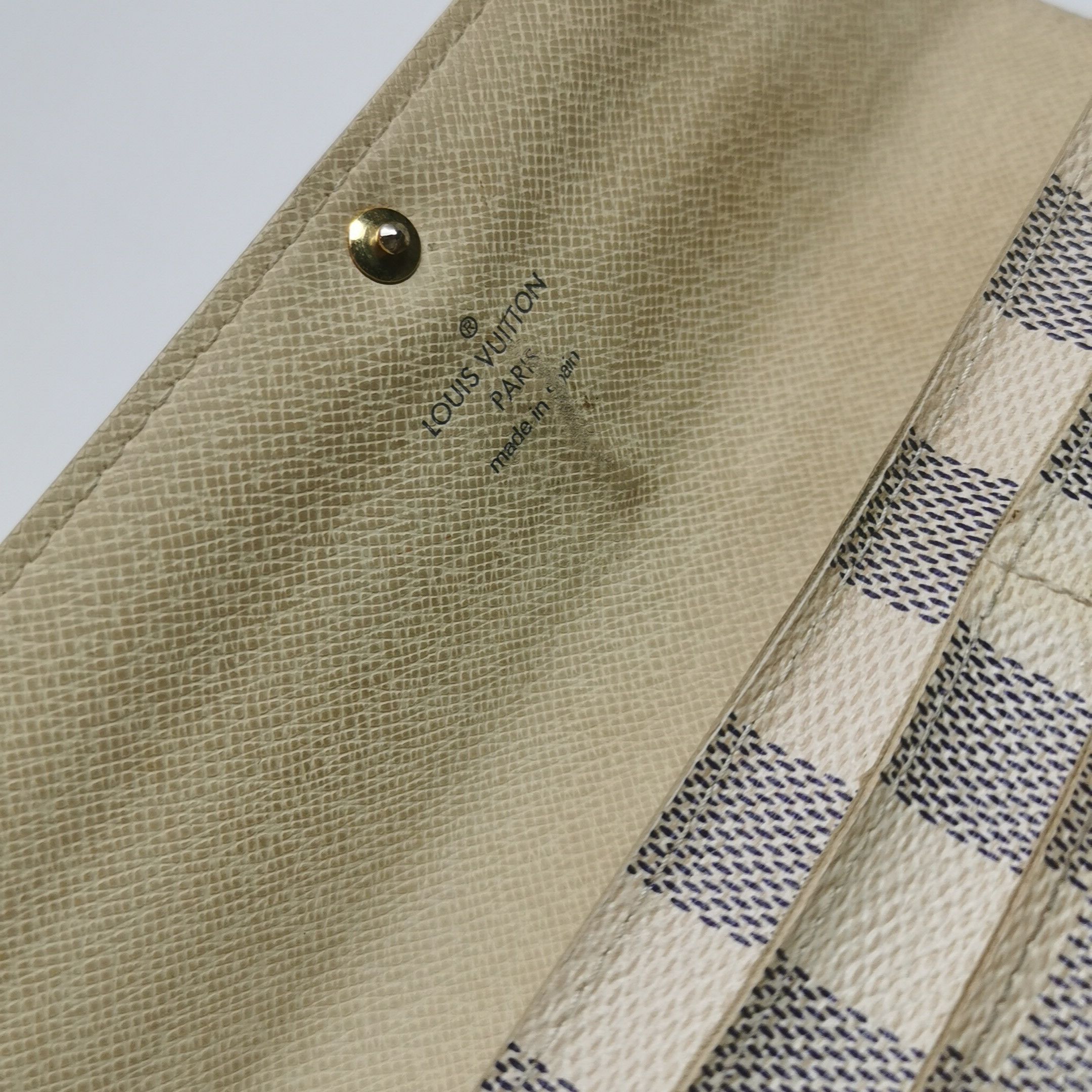 Louis Vuitton Louis Vuitton (LV) Sarah Checkerboard Snap Wallet -y2506 Size ONE SIZE - 5 Thumbnail