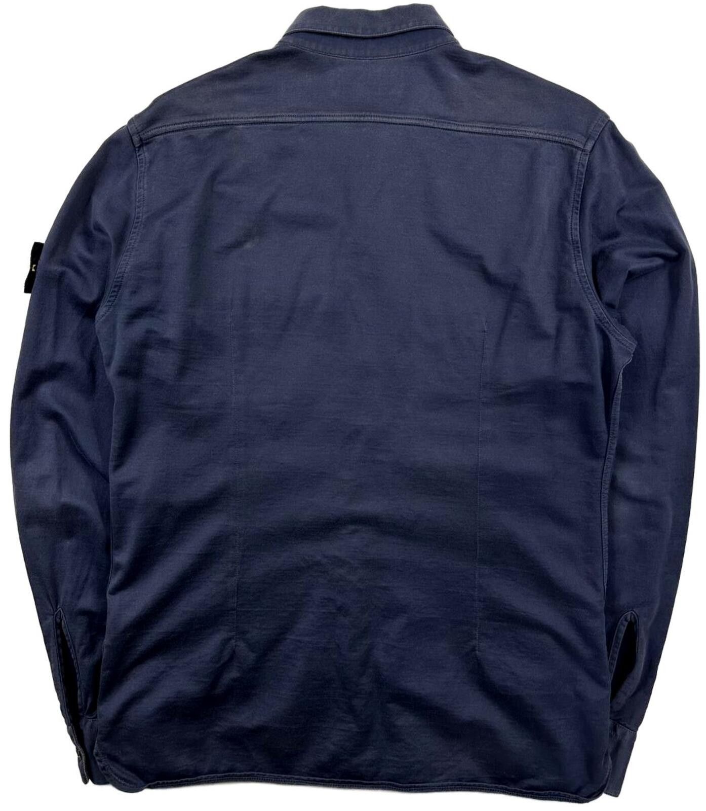 Stone Island Stone Island Button Up Long Sleeve Shirt Blue Medium Size US M / EU 48-50 / 2 - 4 Thumbnail