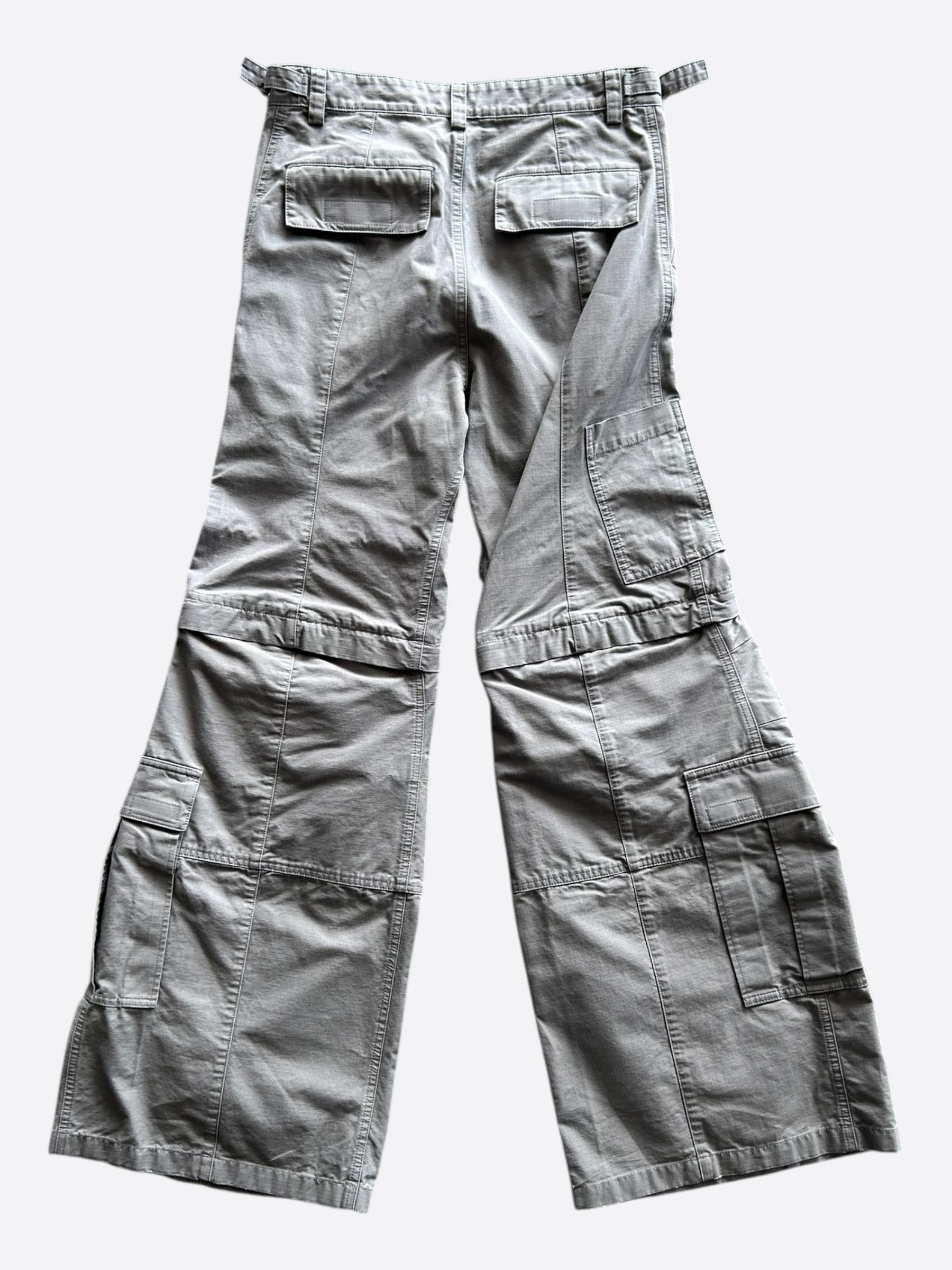 Balenciaga Balenciaga Grey Convertible Cargo Pants Size US 32 / EU 48 - 2 Thumbnail