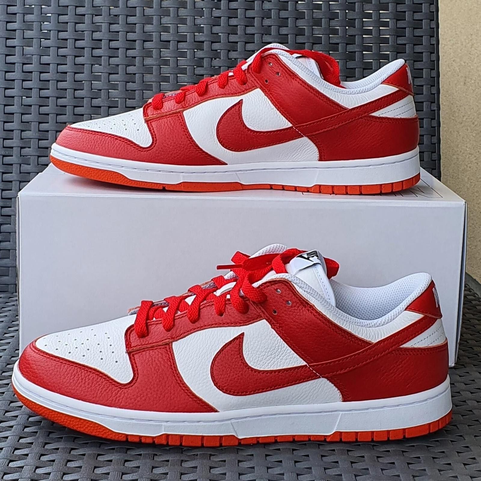 Nike Size 11.5 - Nike Dunk Low University Red / Orange Outsole Size US 11.5 / EU 44-45 - 1 Thumbnail