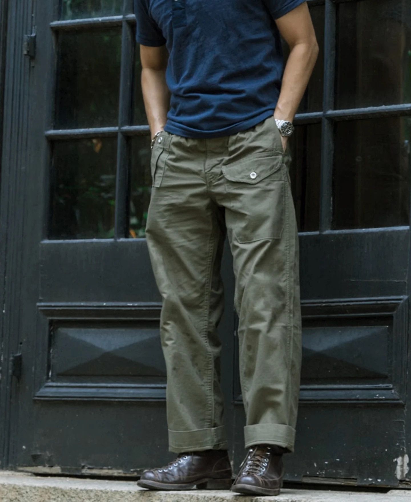 Bronson MFG. CO. 1943 British Army KD & JG Gurkha Bermuda Pants Size US 34 / EU 50 - 2 Thumbnail