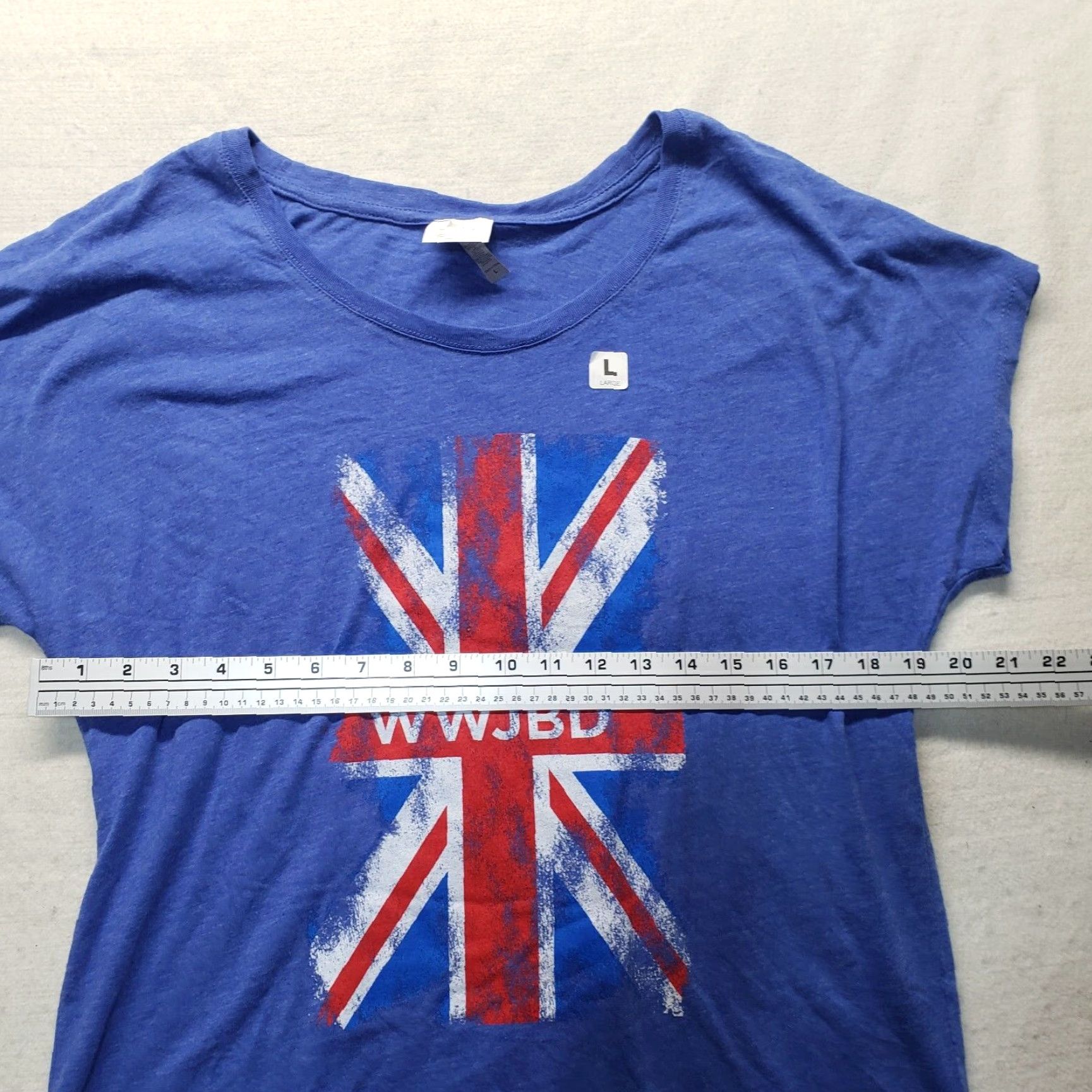 Vintage WWJBD What Would Jimmy Buffett Signature Band T Shirt Women's L Blue Shirt Girls Size L / US 10 / IT 46 - 4 Thumbnail