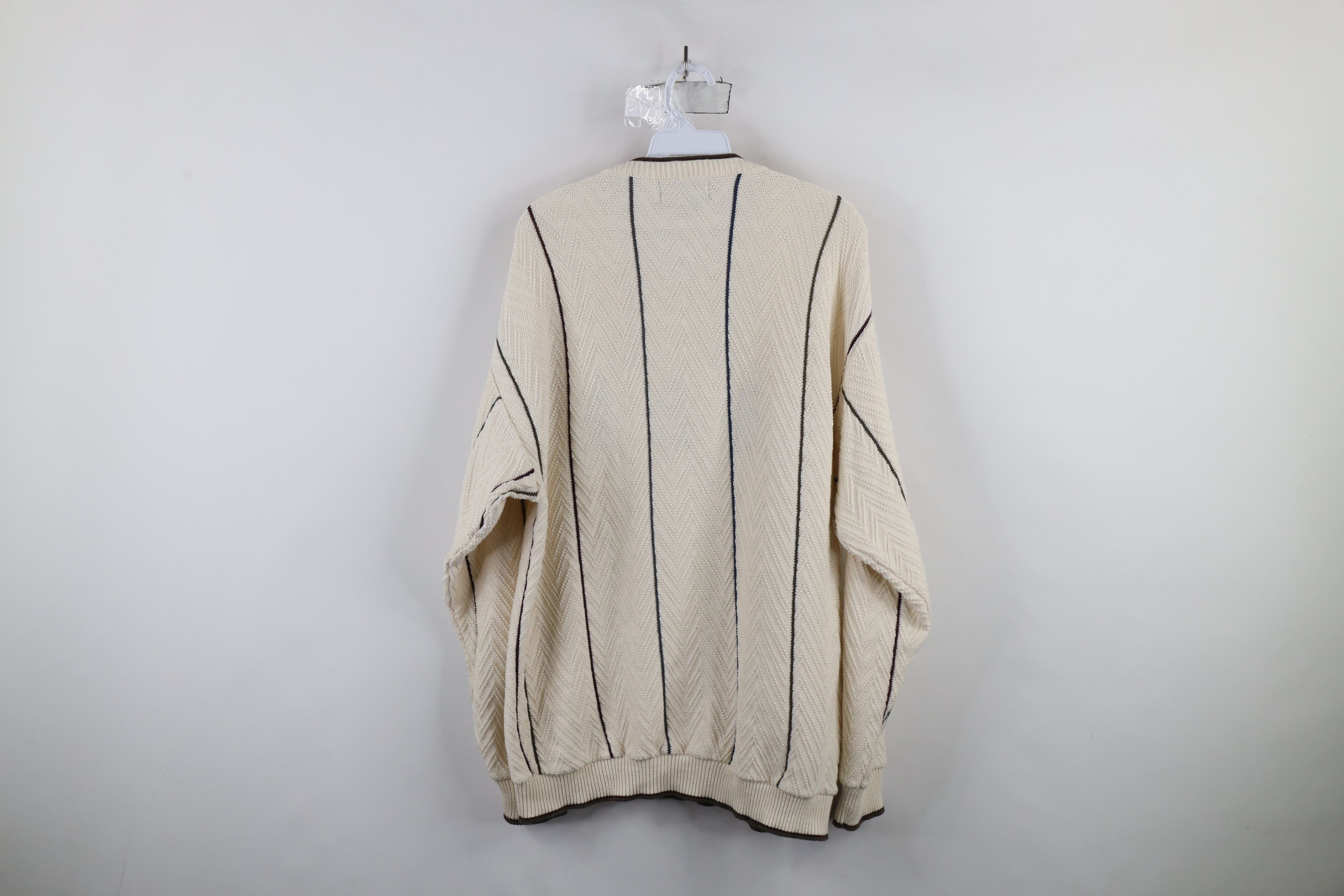 Vintage Vintage 90s Streetwear Knit Striped Golf Bag Sweater USA Size US M / EU 48-50 / 2 - 10 Thumbnail