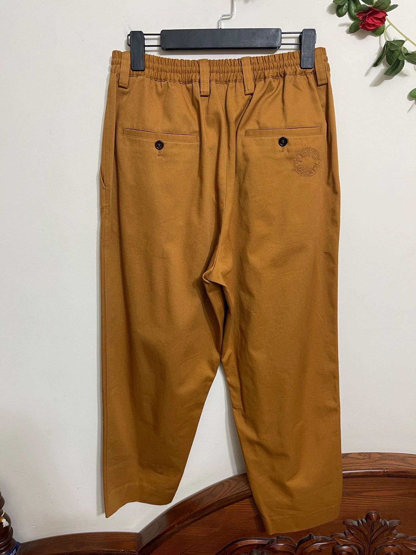 Marni Marni 46 Deep Camel Wide Leg Cotton Chino Size US 30 / EU 46 - 2 Thumbnail