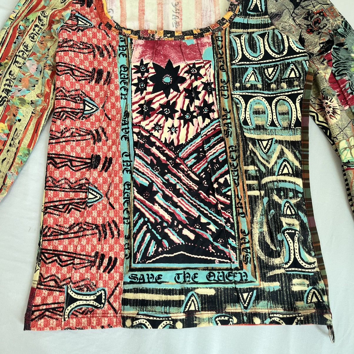 Jean Paul Gaultier JPG•SAVE THE QUEEN CROP LONGSELEEVE Size S / US 4 / IT 40 - 2 Thumbnail