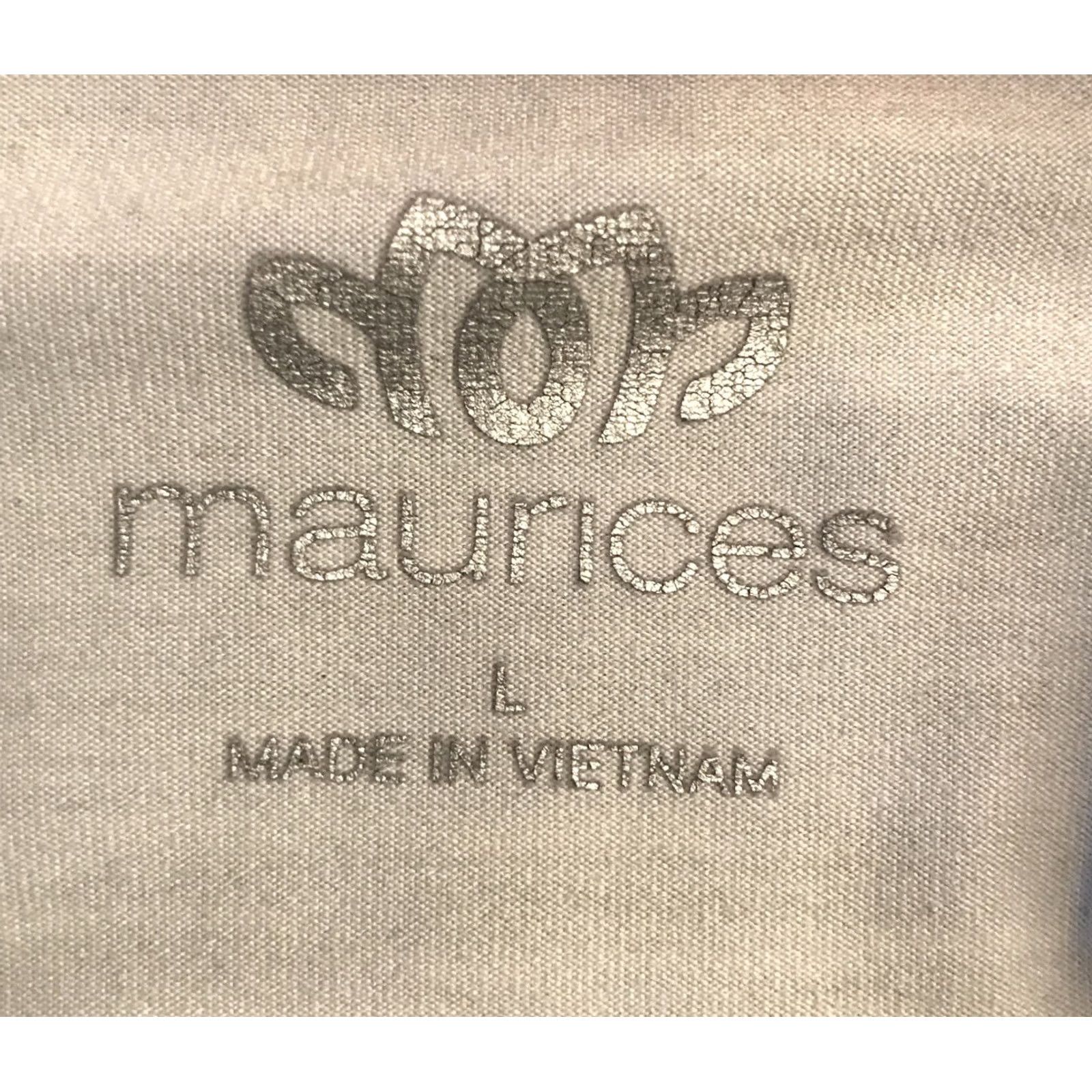 Vintage Maurices Lightweight Jacket L Full Zip black white pockets stretch 1412 Size L / US 10 / IT 46 - 3 Thumbnail