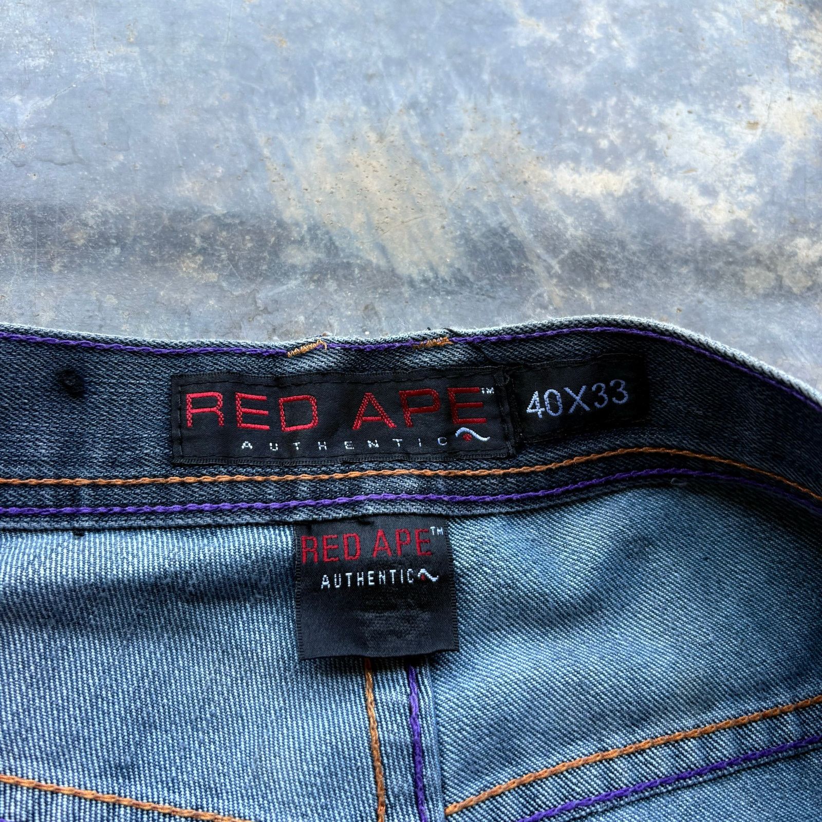 Southpole Vintage Baggy Faded Red Ape Essential Skater Jeans Size US 40 / EU 56 - 4 Thumbnail
