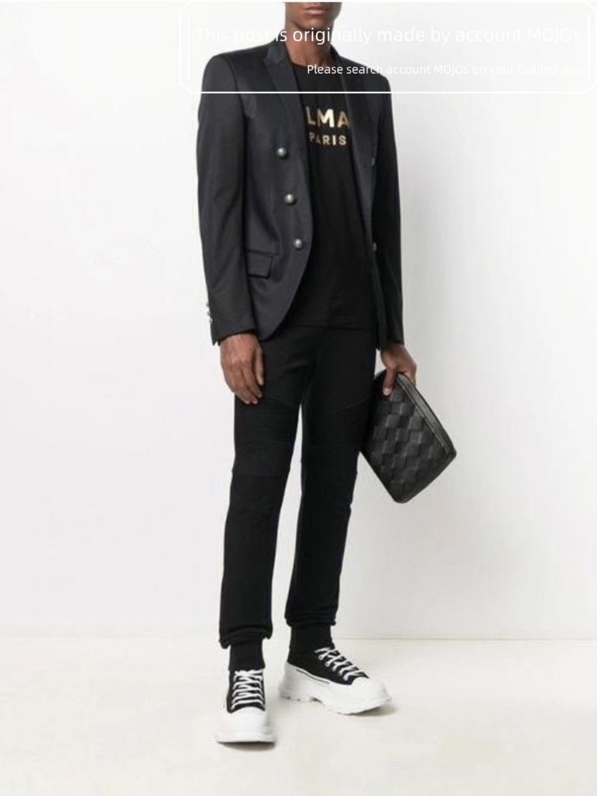 Balmain Sz 48 Balmain Double Breasted Golden Buttons Blazer mojos203 Size US M / EU 48-50 / 2 - 2 Thumbnail