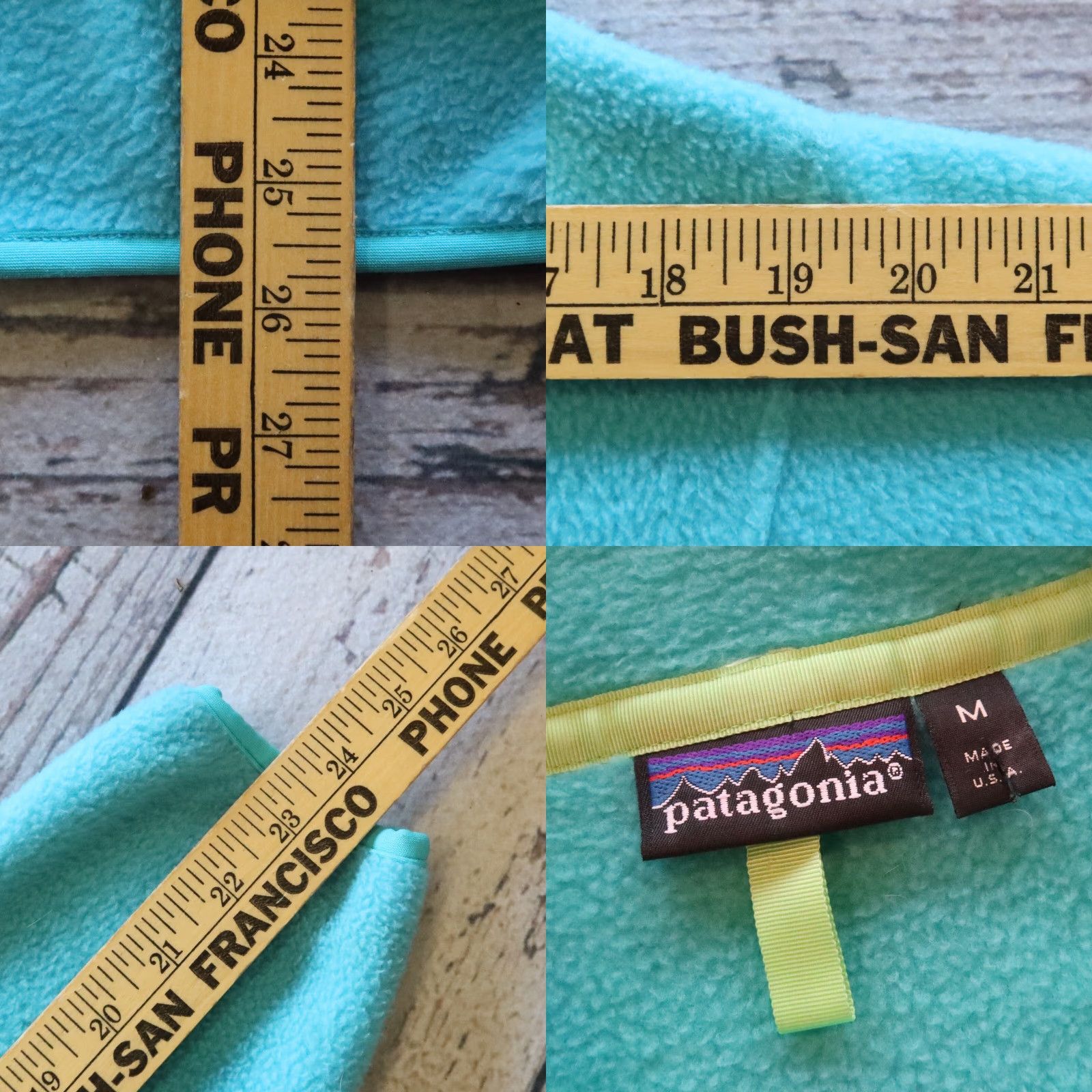 Patagonia VINTAGE Patagonia Snap-T Fleece Pullover Men M Teal 90s USA Shirt Sweater Size US M / EU 48-50 / 2 - 8 Thumbnail