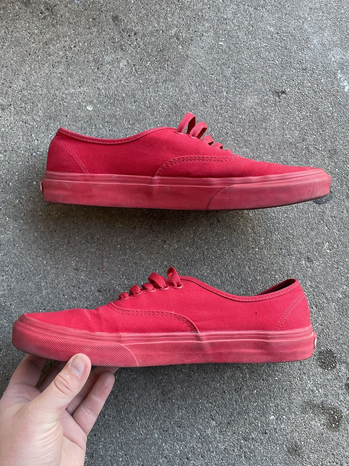 Vans Vans Authentic Skate Mens Size 10 Red Athletic Size US 10 / EU 43 - 8 Thumbnail