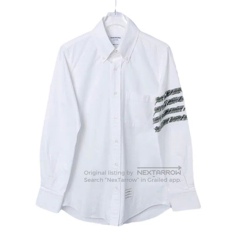 Thom Browne Thom Browne White long-sleeved shirt Size US XS / EU 42 / 0 - 1 Thumbnail