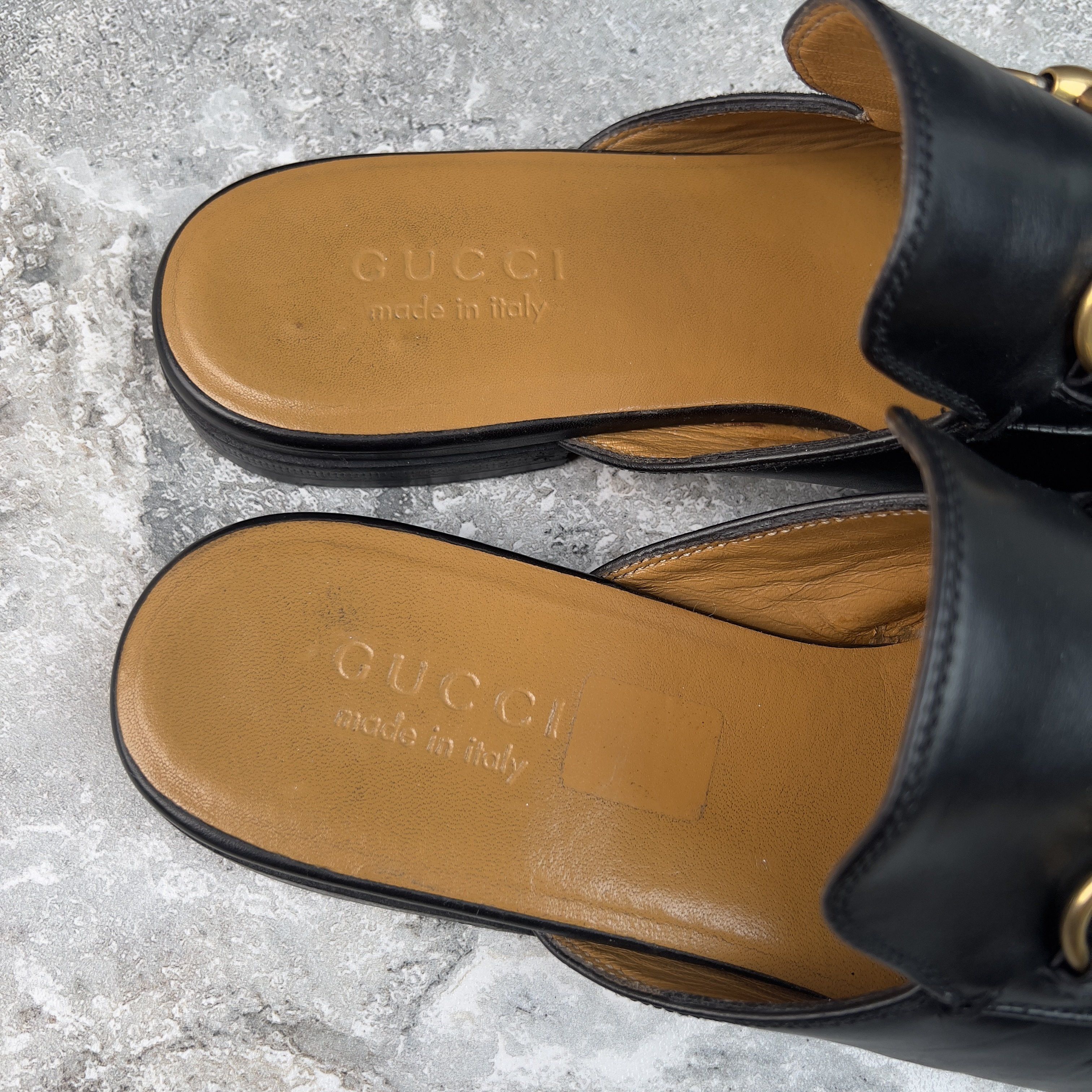 Gucci Princetown Horsebit Jordaan Mule Black Leather Size US 7.5 / EU 40-41 - 8 Thumbnail