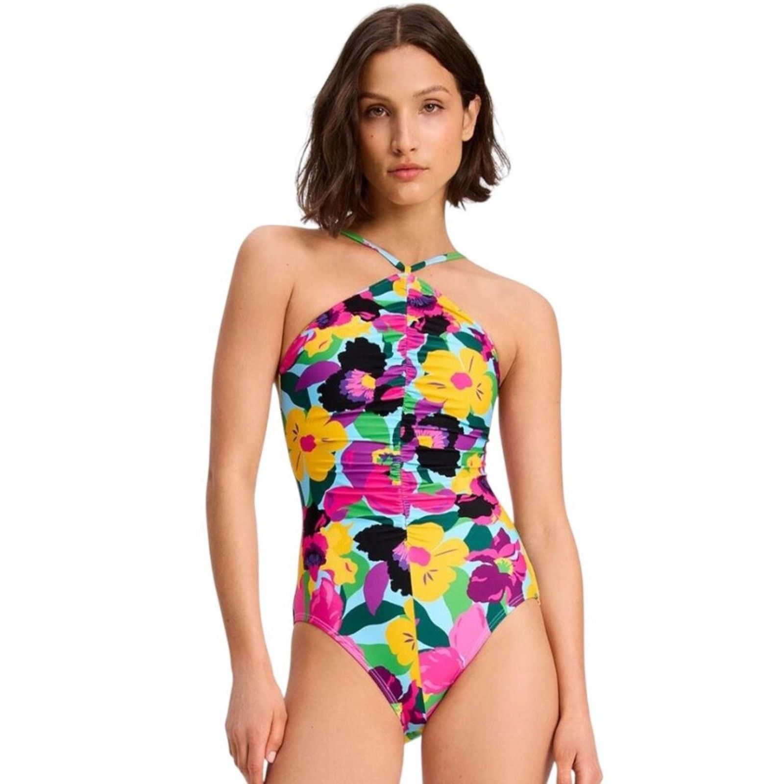 Kate Spade High Neck One Piece Swimsuit Large NWT $148 MSRP