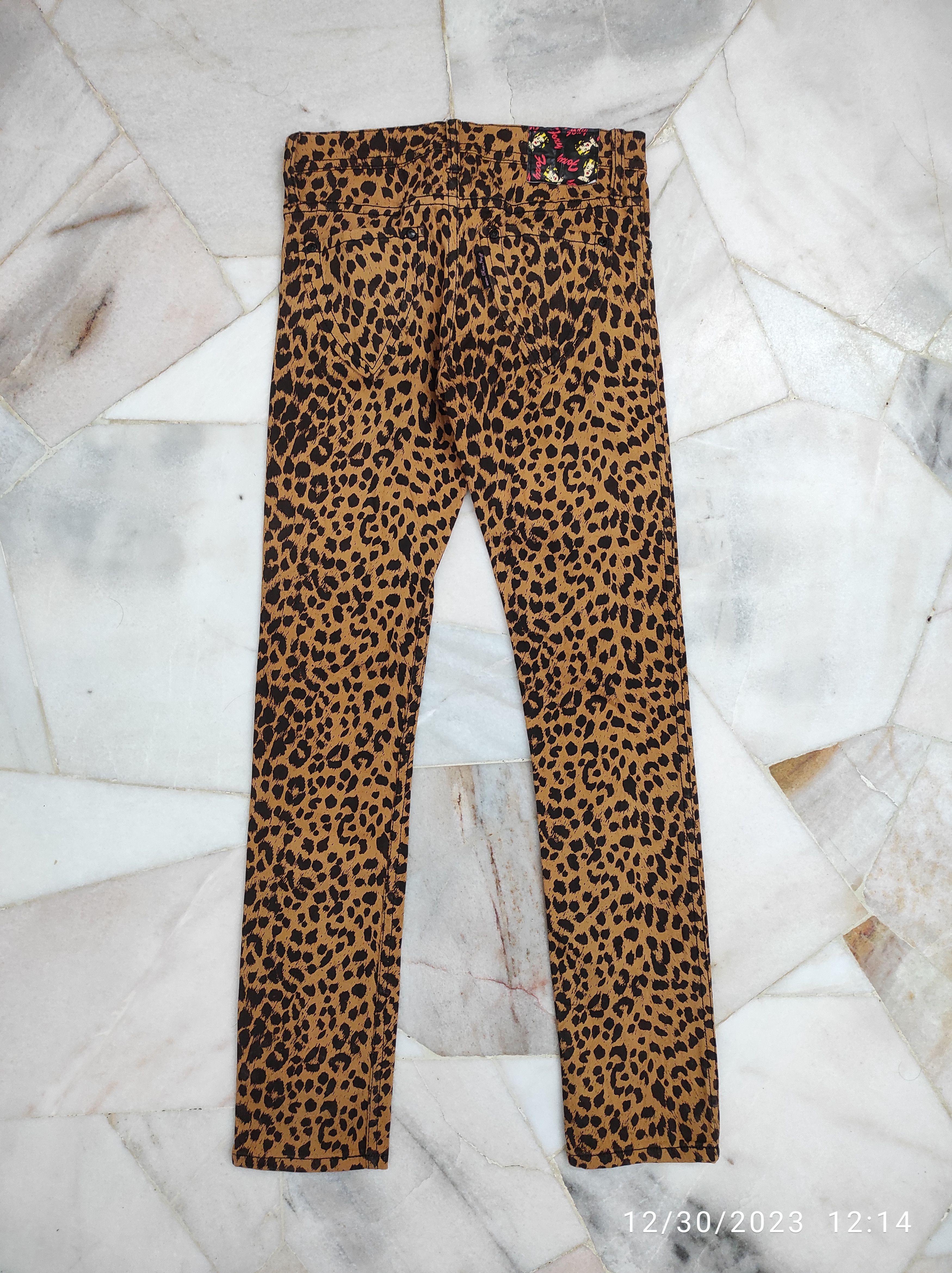 Japanese Brand Fw2000 RNA Japan X Foxy band leopard Print skinny jeans Size 27" / US 4 / IT 40 - 15 Thumbnail