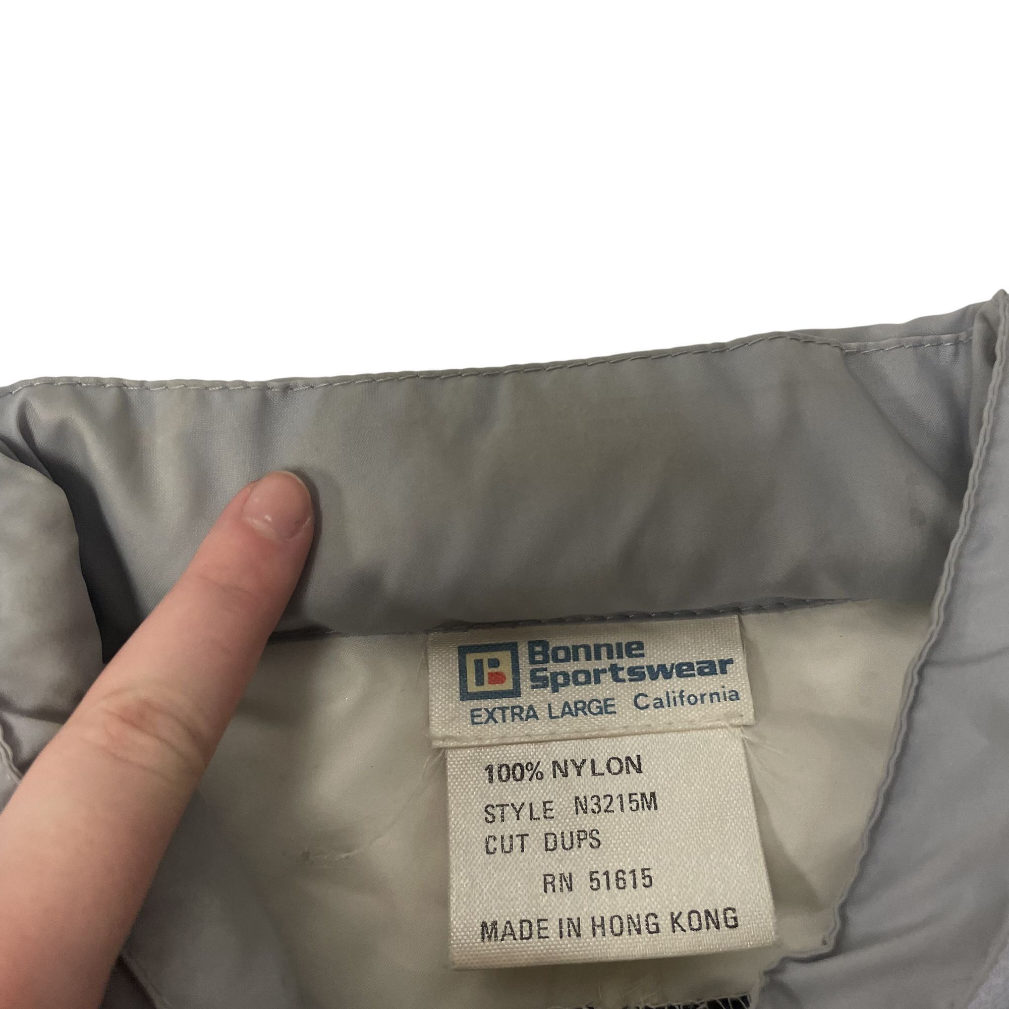 Other Vtg Bonnie Sportswear Nylon COLORBLOCK Hooded Windbreaker Size US XL / EU 56 / 4 - 15 Thumbnail
