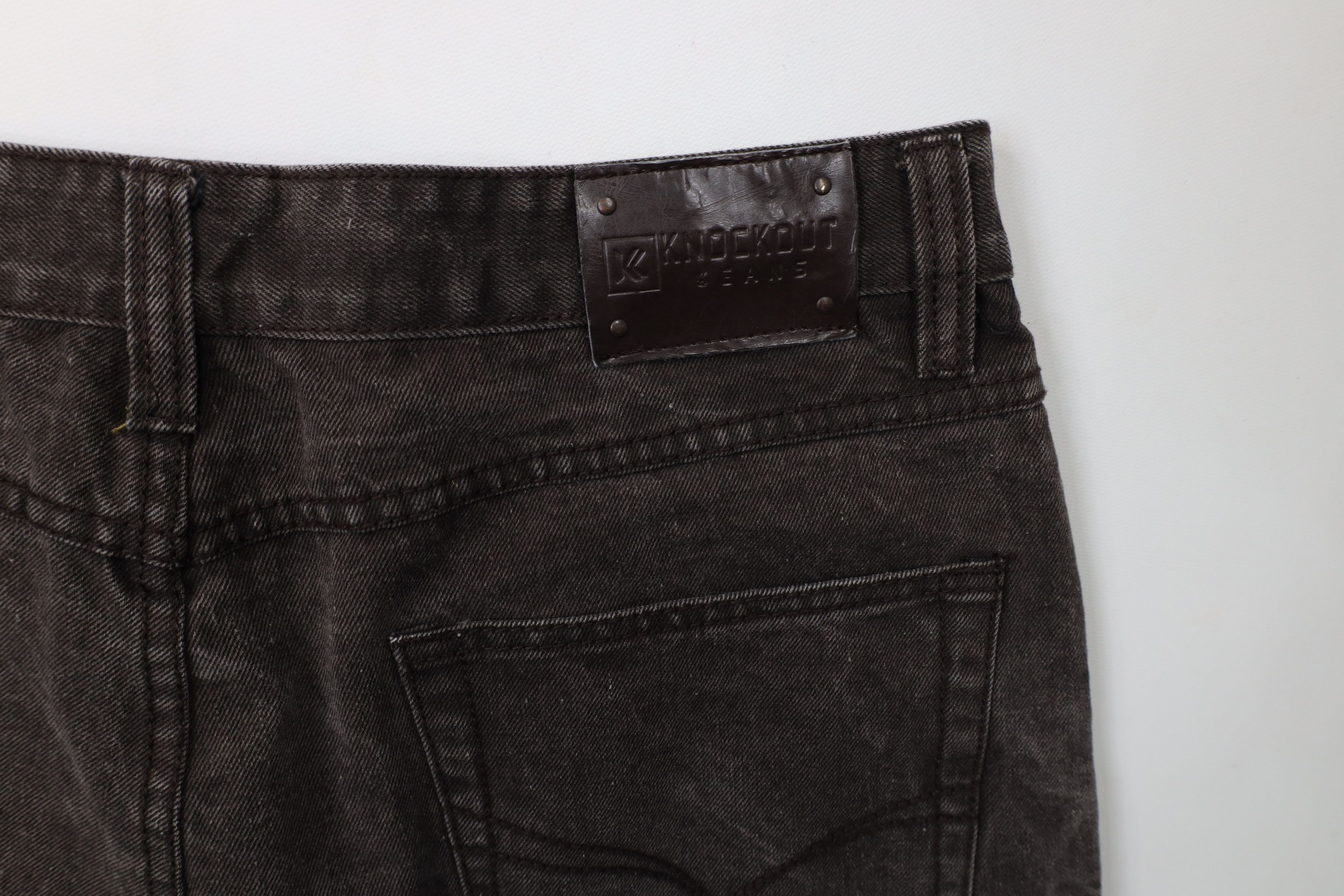 Vintage Vintage 90s Y2K Streetwear Fit Wide Leg Denim Jeans Brown Size US 34 / EU 50 - 12 Thumbnail