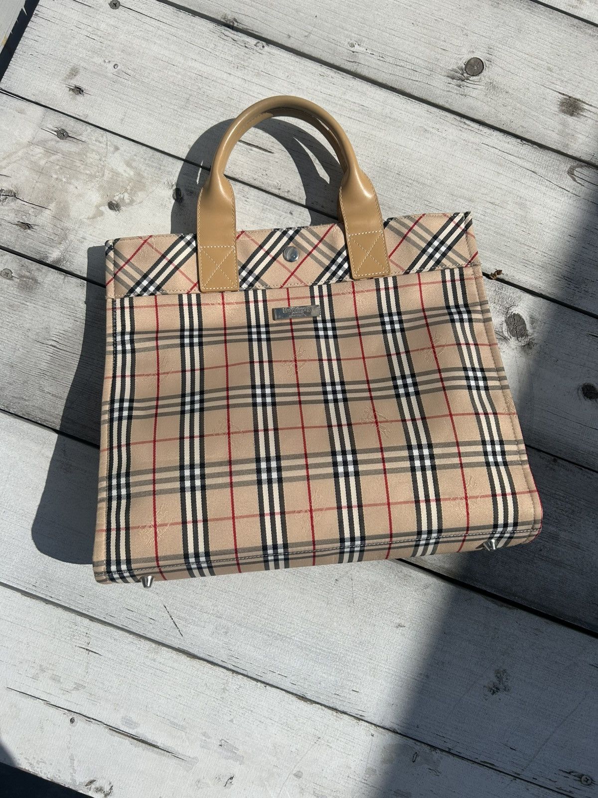 Burberry Vintage tote bag blue label Burberry Size ONE SIZE - 15 Thumbnail