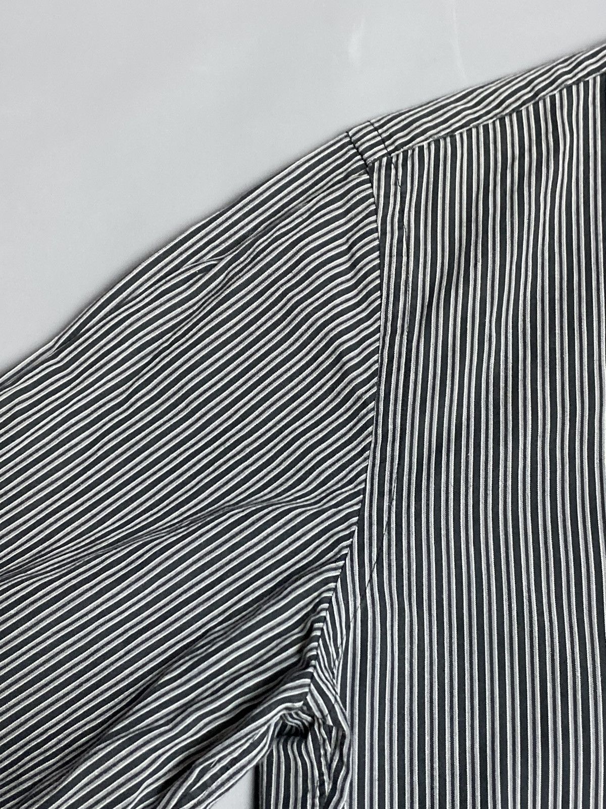 Thierry Mugler Vintage Thierry Mugler Striped Slim Snap Button Shirt Sz 40 Size US M / EU 48-50 / 2 - 4 Thumbnail