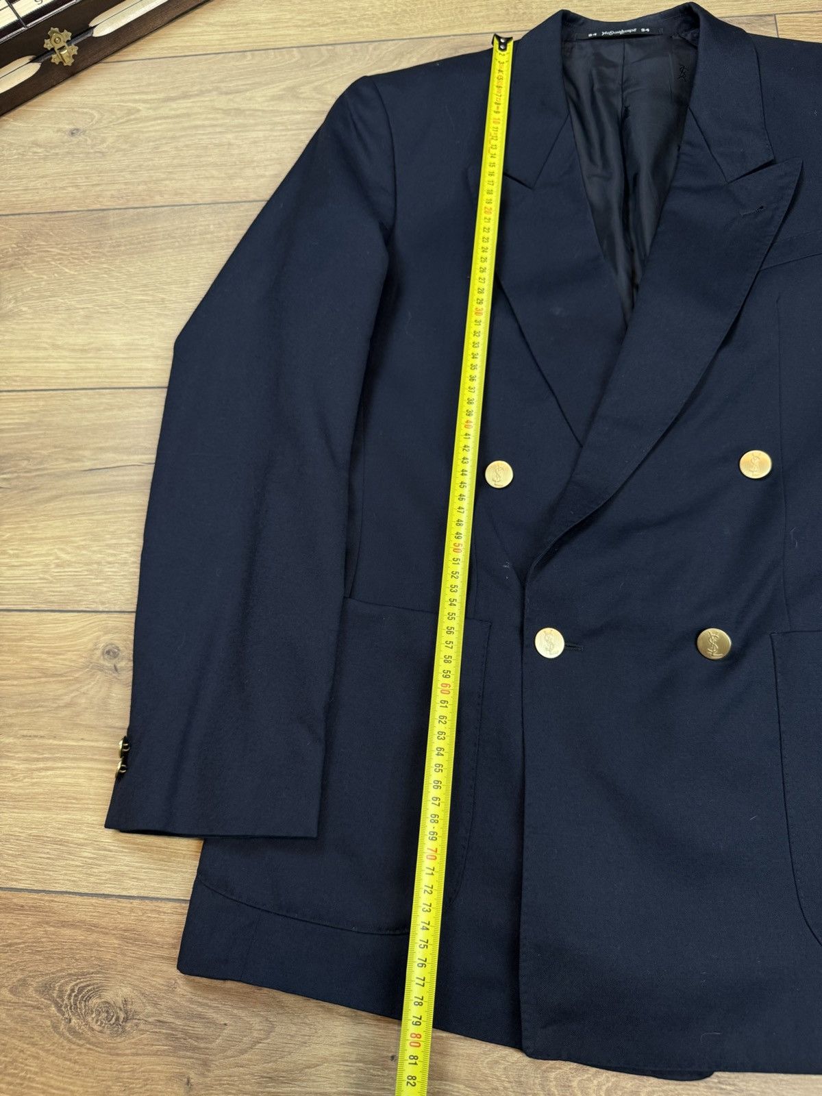 Yves Saint Laurent Vintage wool blazer Yves Saint Laurent original luxury item Size 48L - 6 Thumbnail