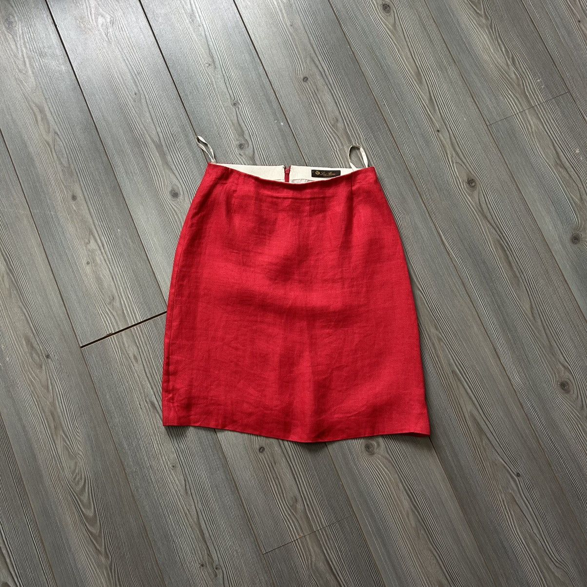 Loro Piana Loro Piana 100% Linen Mid Lenght Skirt Size 28" / US 6 / IT 42 - 14 Thumbnail