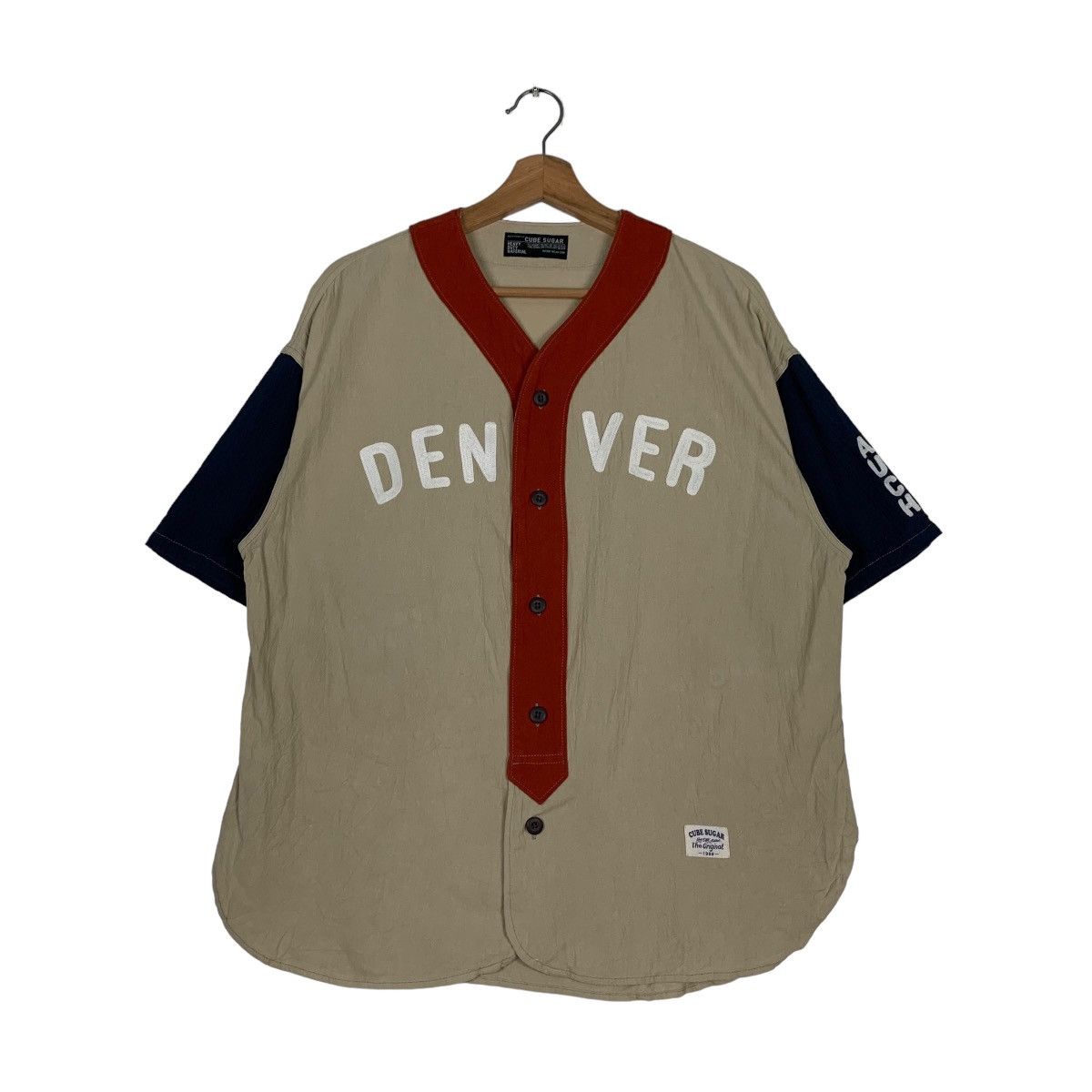 Japanese Brand CUBE SUGAR Colorblock Work Wear Button Shirt #0875-C39 Size US M / EU 48-50 / 2 - 1 Thumbnail