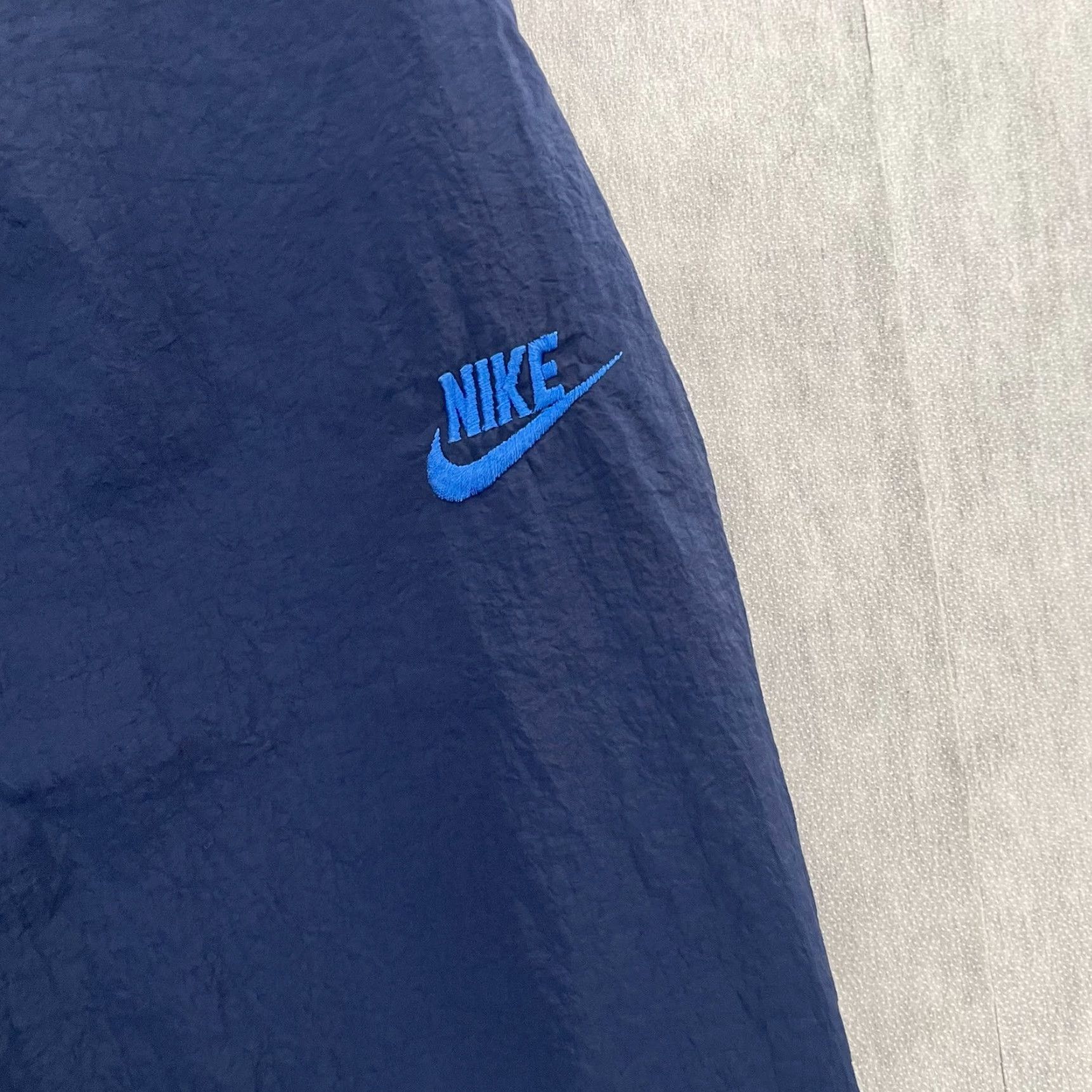 Nike VINTAGE Nike Pants Adult Large Blue Drawstring Pockets Swoosh Mens L Track Style Athletic Size US 36 / EU 52 - 3 Thumbnail