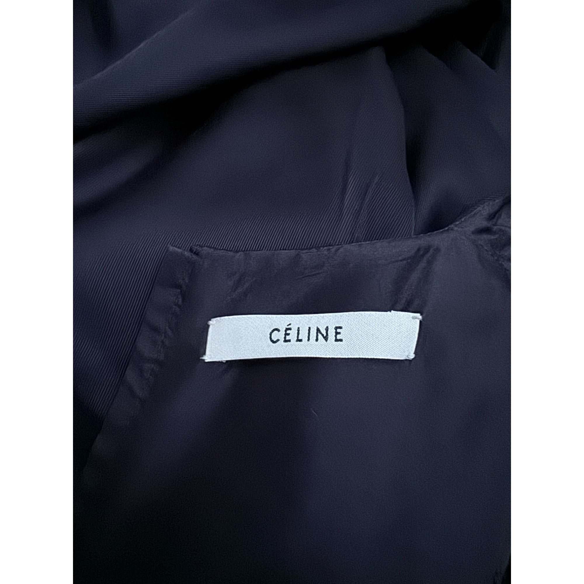 Celine Phoebe Philo Black Wide-Leg Jumpsuit Size M / US 6-8 / IT 42-44 - 7 Thumbnail