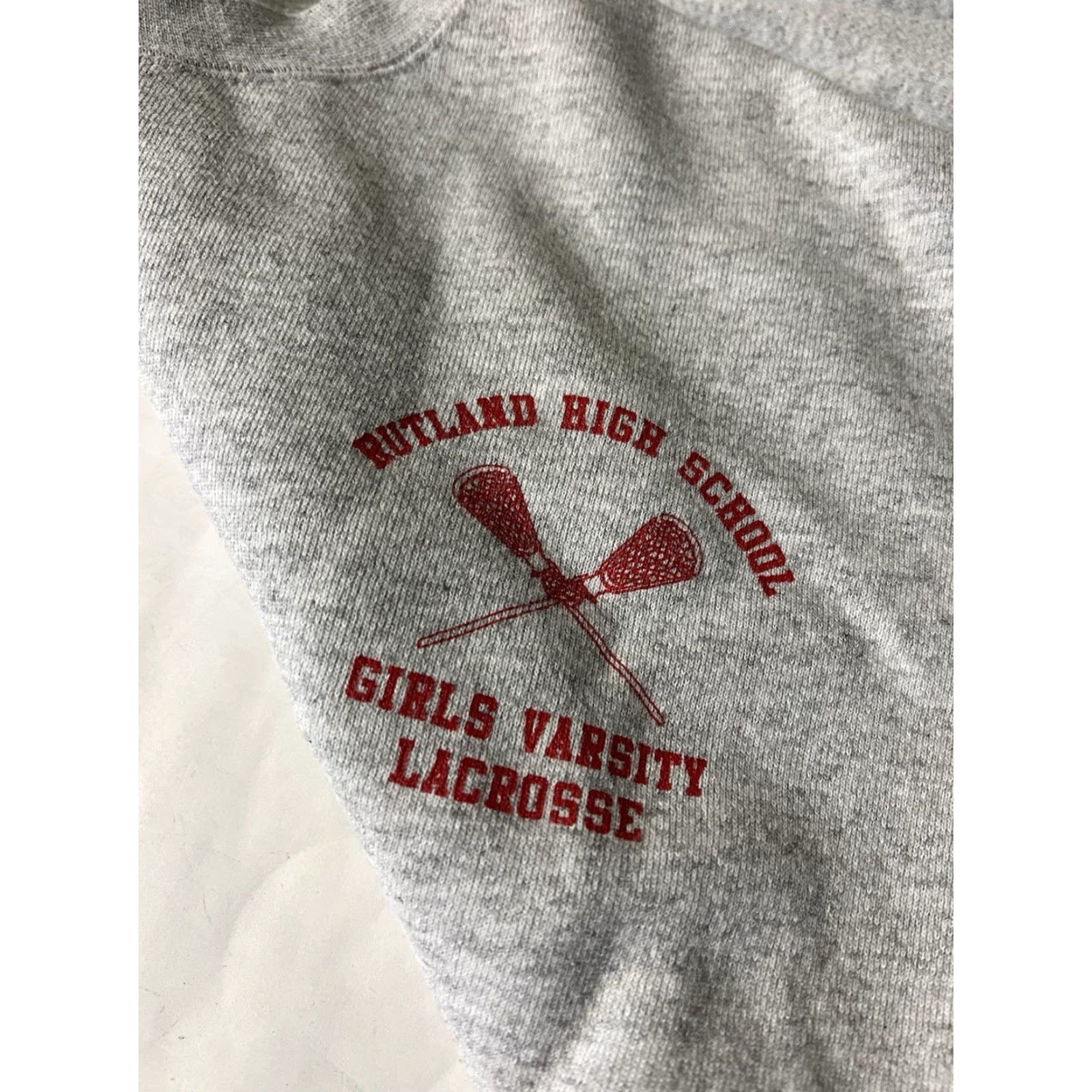 Lee VINTAGE Lee Sweatshirt Crewneck Lacrosse Gray M Vermont Girls Mens Women Unisex Adults Cotton Blend Pullover Long Sleeve Shirt 90s School Size US M / EU 48-50 / 2 - 5 Thumbnail