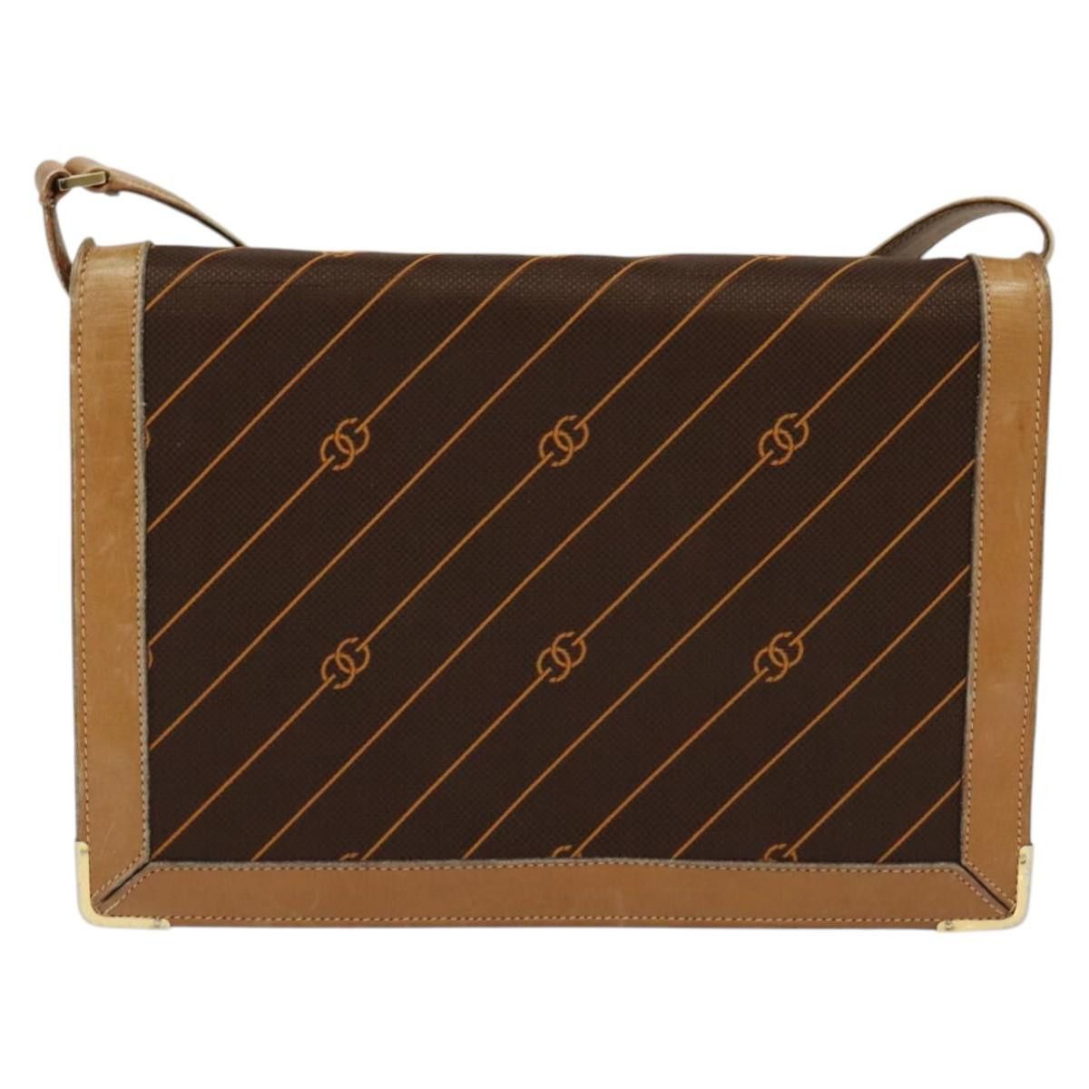 Gucci GUCCI Shoulder Bag Canvas Leather Brown Gold Size ONE SIZE - 3 Thumbnail